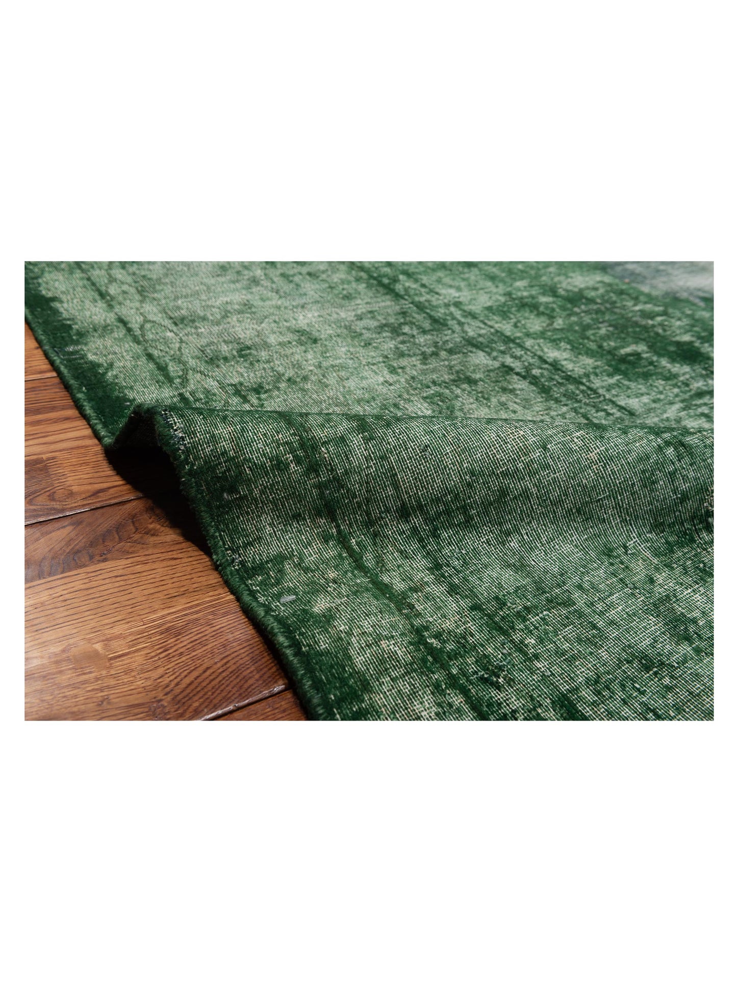 Vintage 133209 Green 9x12 Hand Knotted Rug