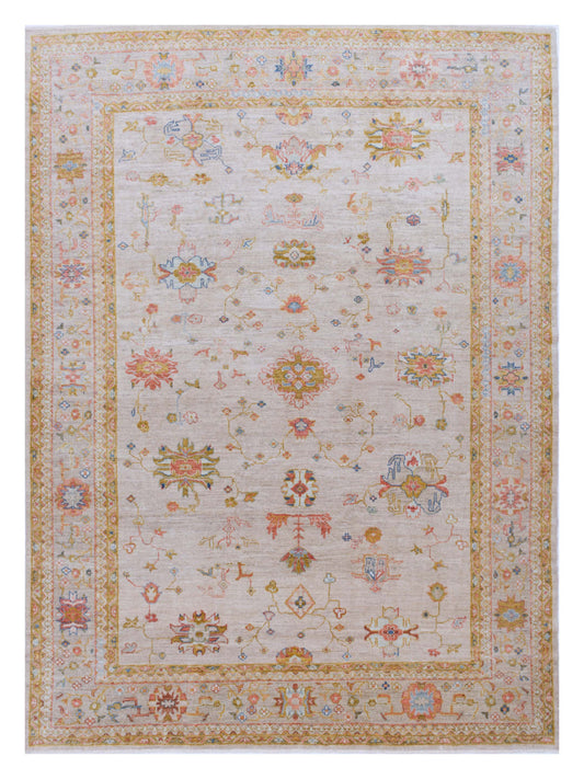 Anadol Angora Oushak  Ivory Silver Traditional