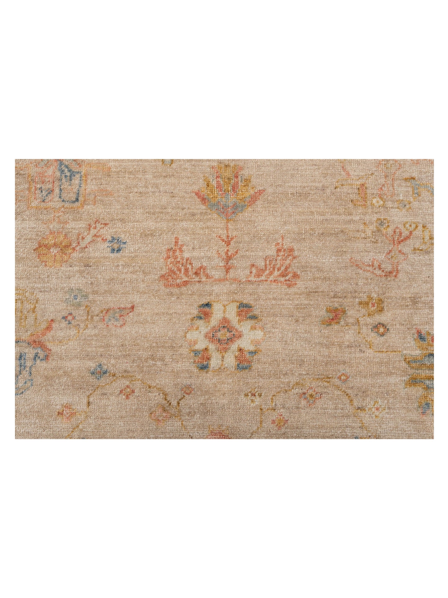 Angora Oushak 133258 Ivory Silver 8x10.1 Hand Knotted Rug