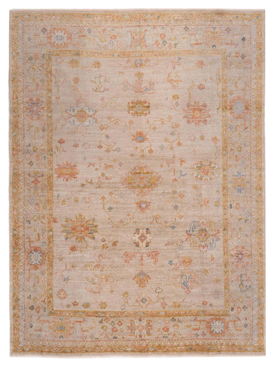 Anadol Angora Oushak  Ivory Silver Traditional