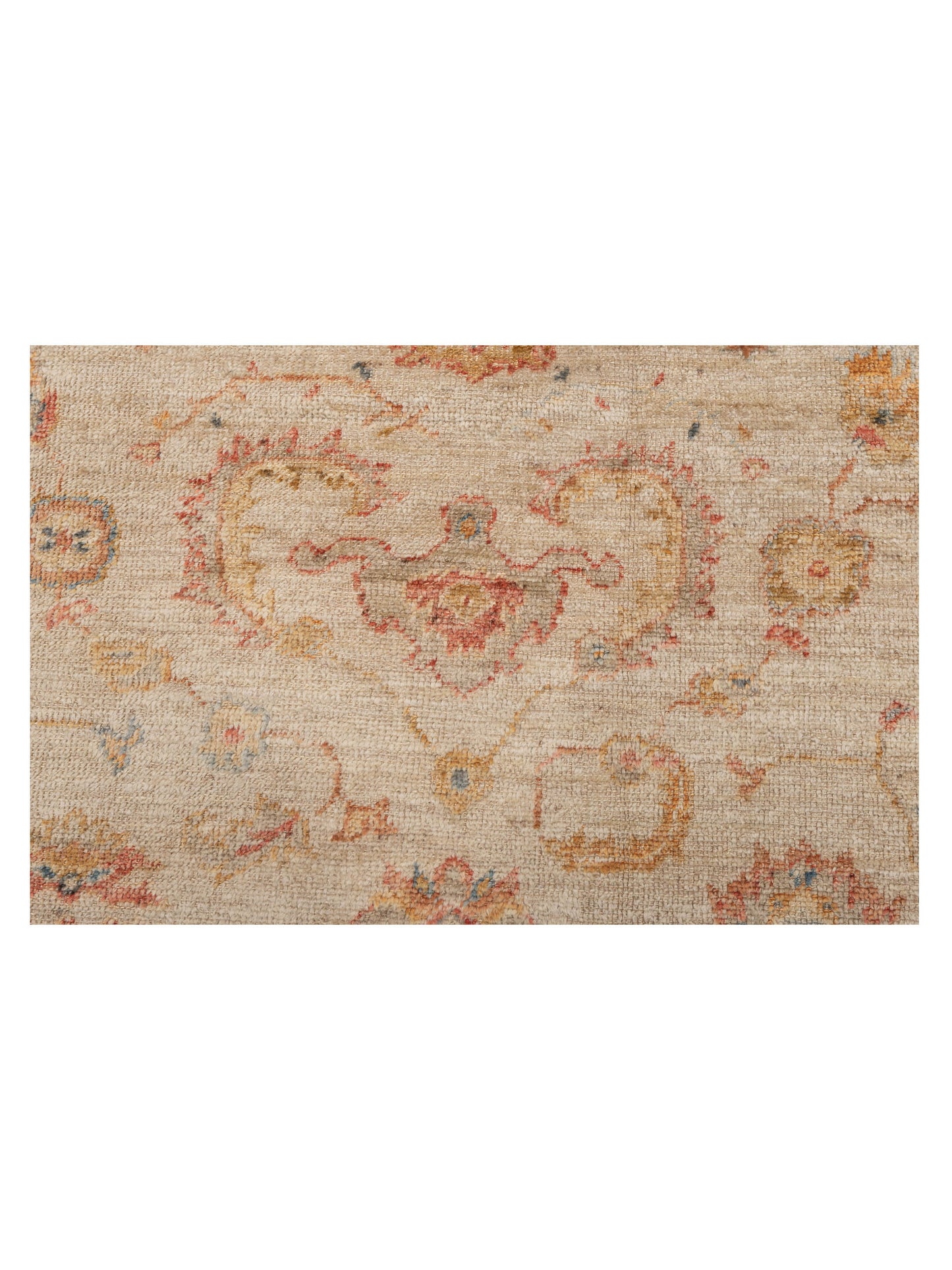 Angora Oushak 133266 Ivory Ivory 5.8x11.2 Hand Knotted Rug