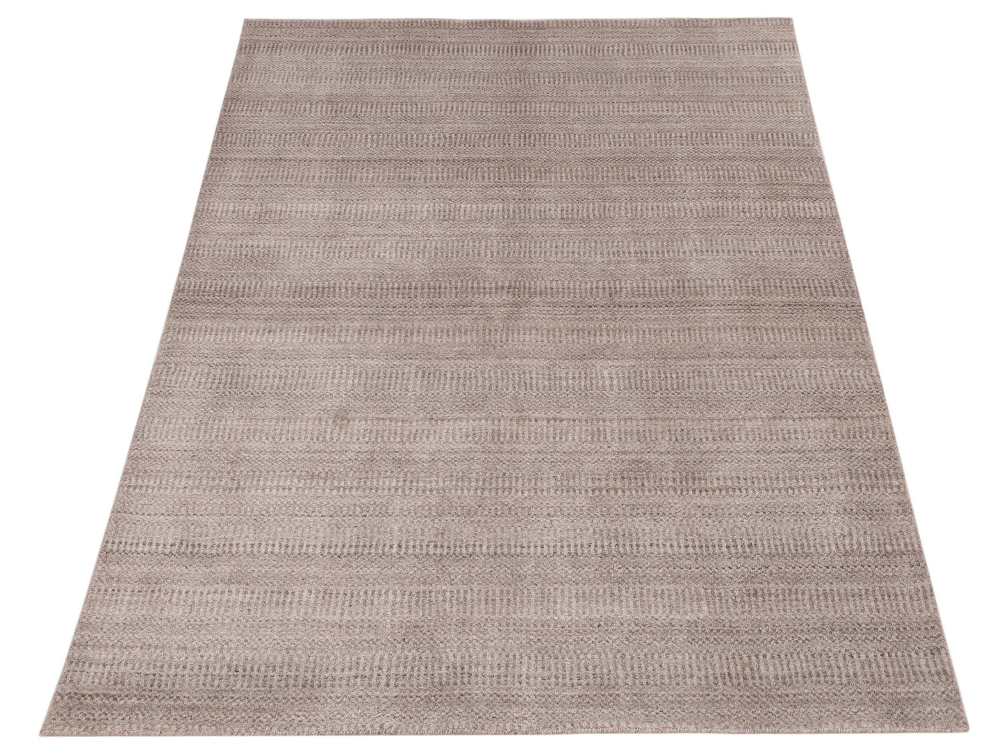 Himalayan 134429 Gray 4x6 Hand Knotted Rug