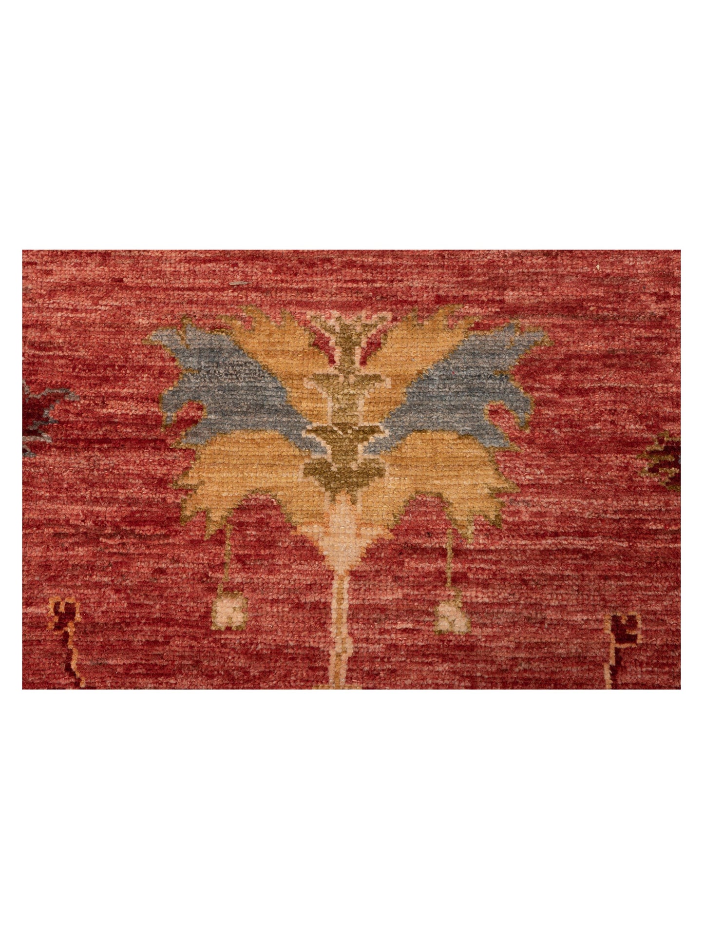 Angora Oushak 134516 Red Ivory 10.5x13.11 Hand Knotted Rug