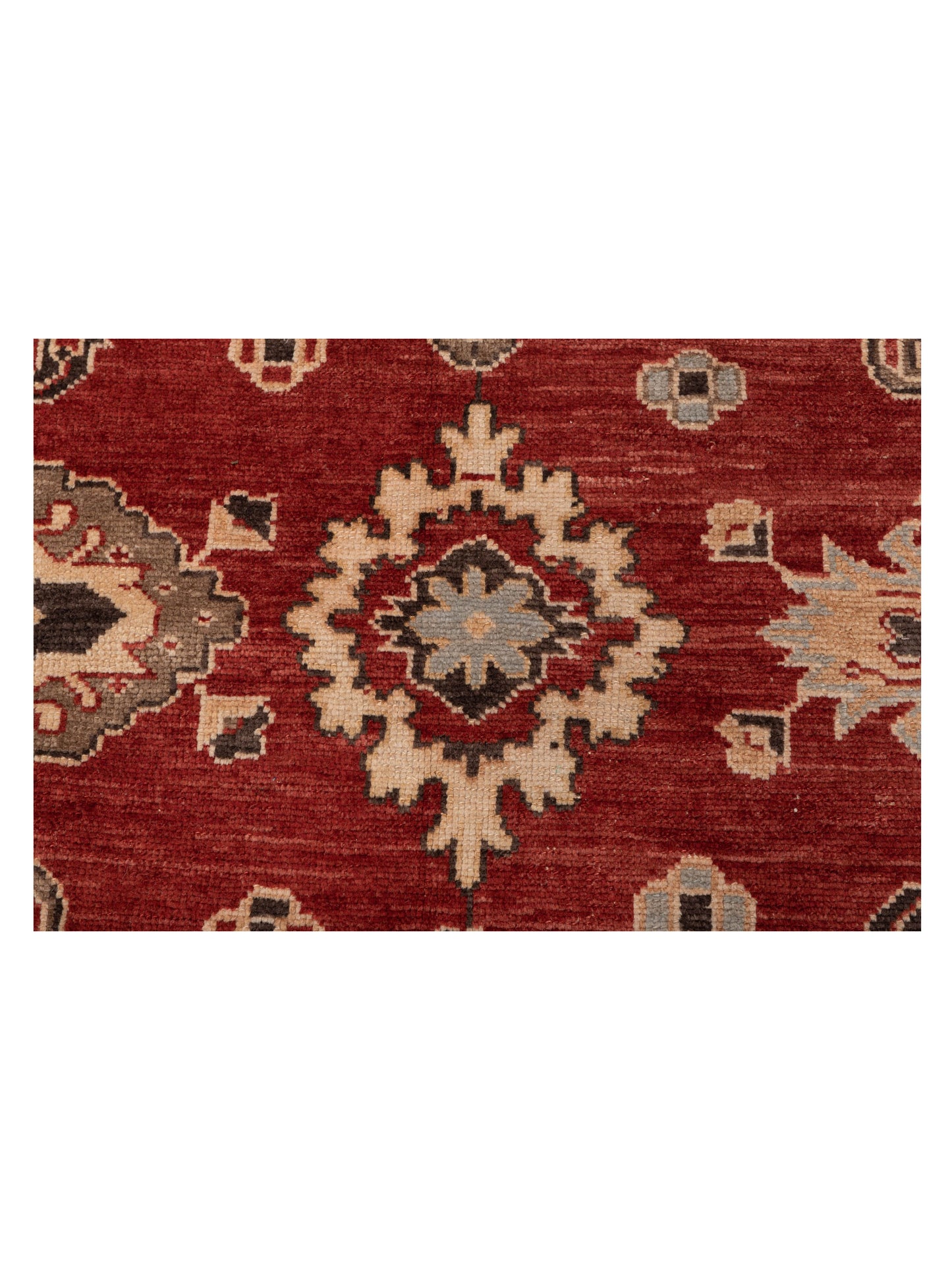 Angora Oushak 134539 Red Dark Brown 8x9.8 Hand Knotted Rug
