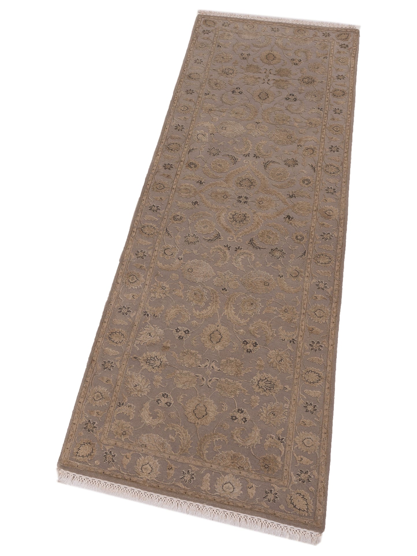 Imperial Silk 135472 Gray Gray 2.7x8.1 Hand Knotted Rug