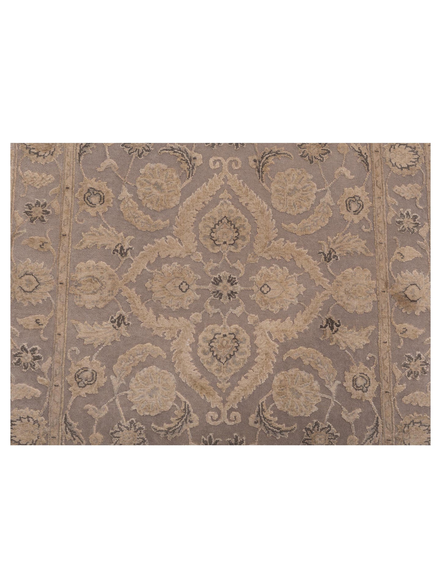 Imperial Silk 135472 Gray Gray 2.7x8.1 Hand Knotted Rug