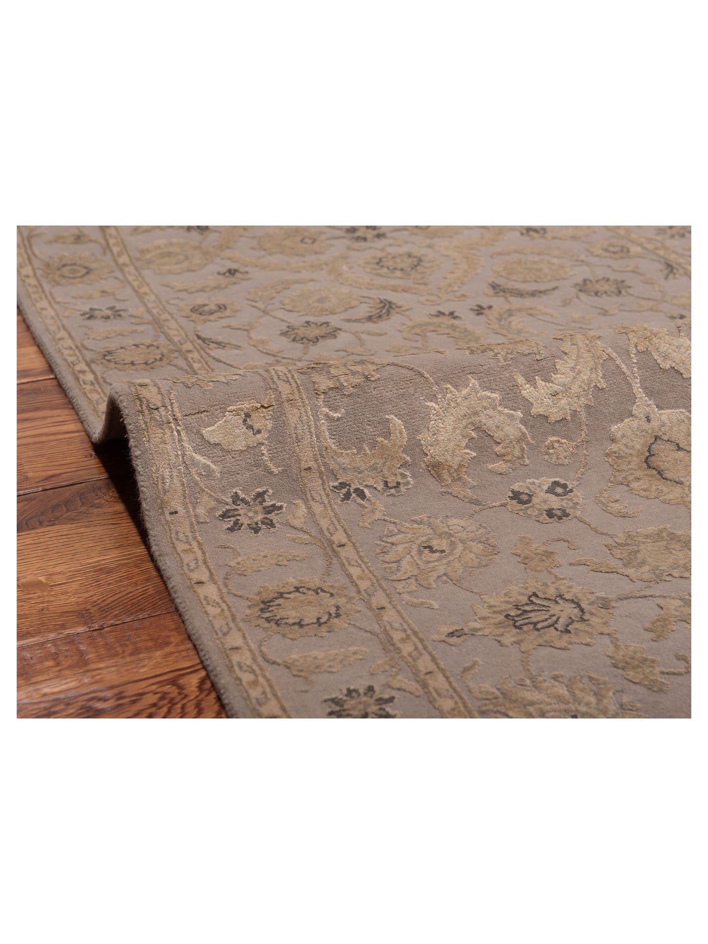 Imperial Silk 135472 Gray Gray 2.7x8.1 Hand Knotted Rug