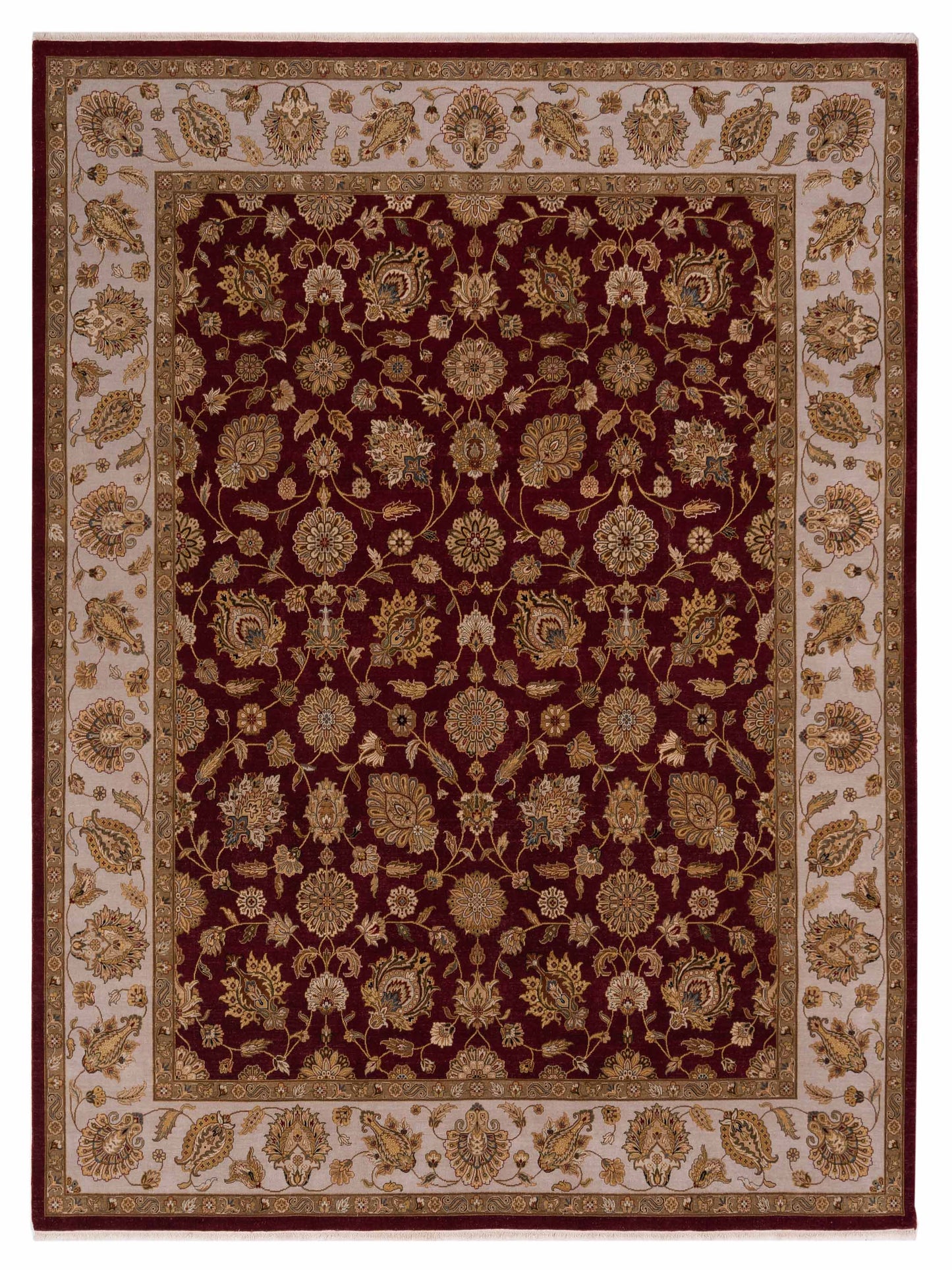 Rajpur Imperial Silk Red Ivory Traditional