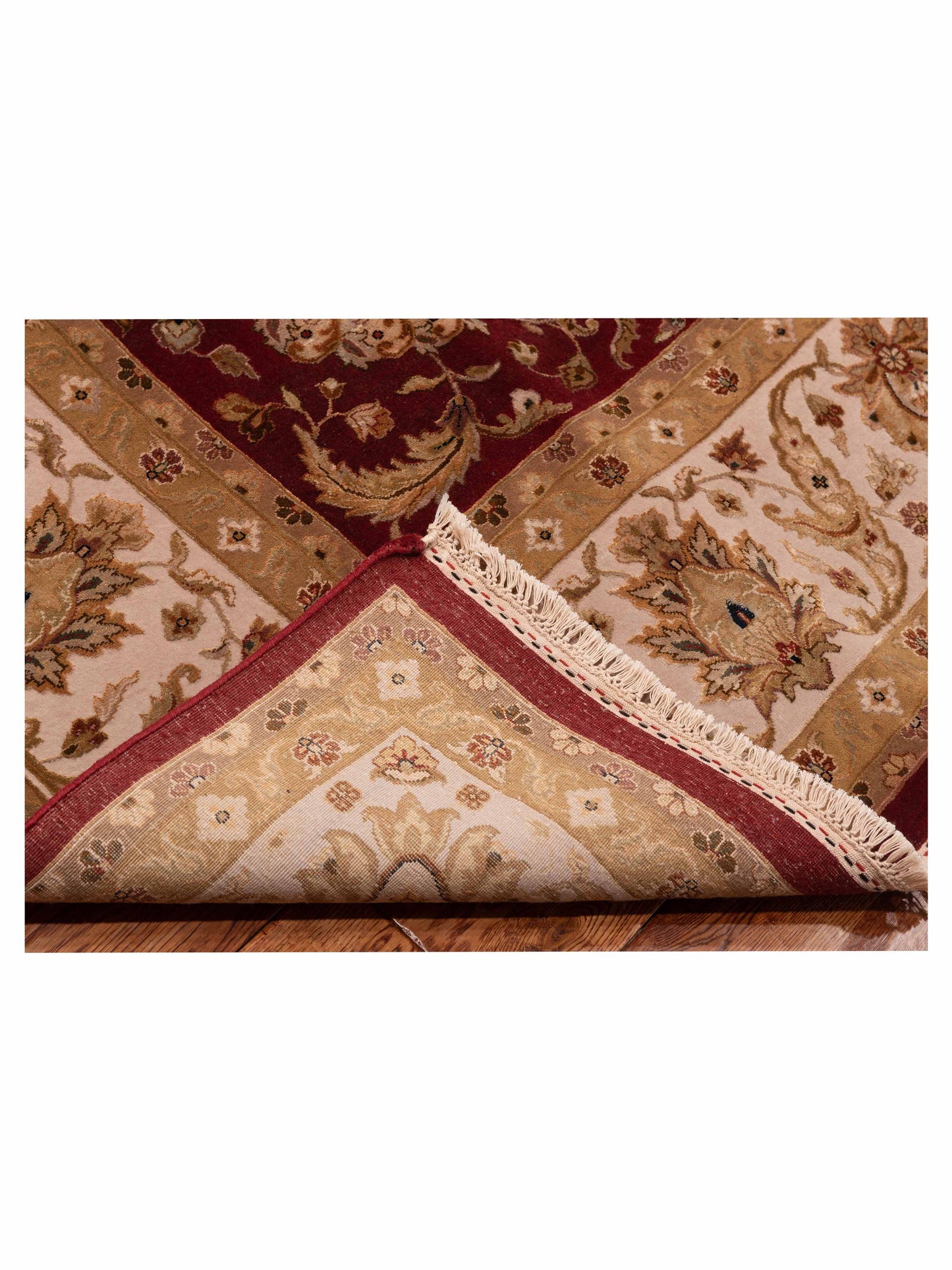 Imperial Silk 135509 Red Ivory 9.2x12 Hand Knotted Rug