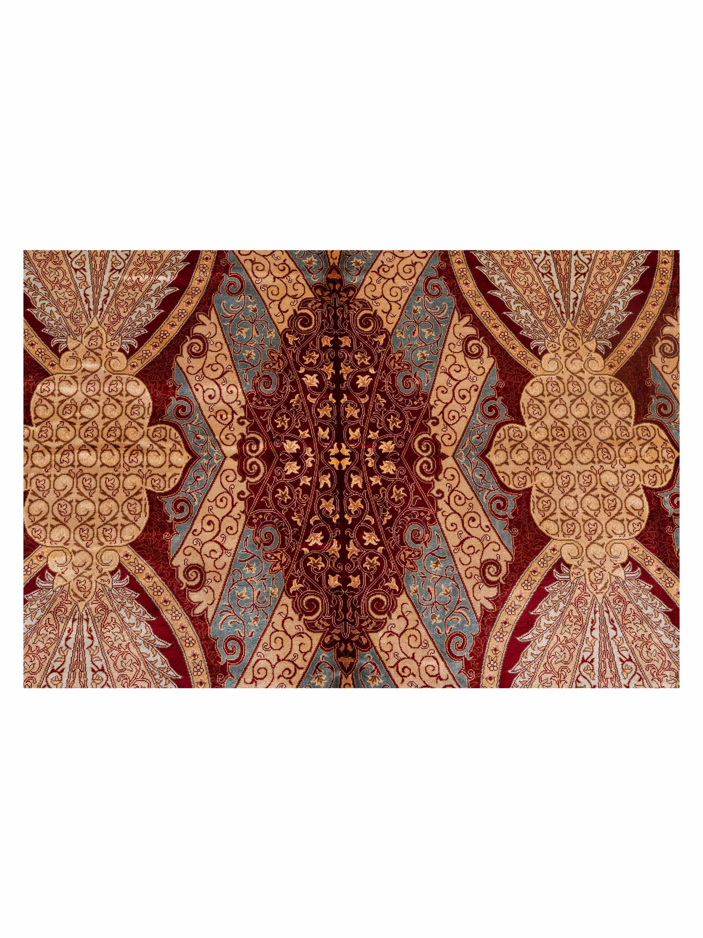 Elegance 135861 Red Beige 6.8x9.11 Hand Knotted Rug