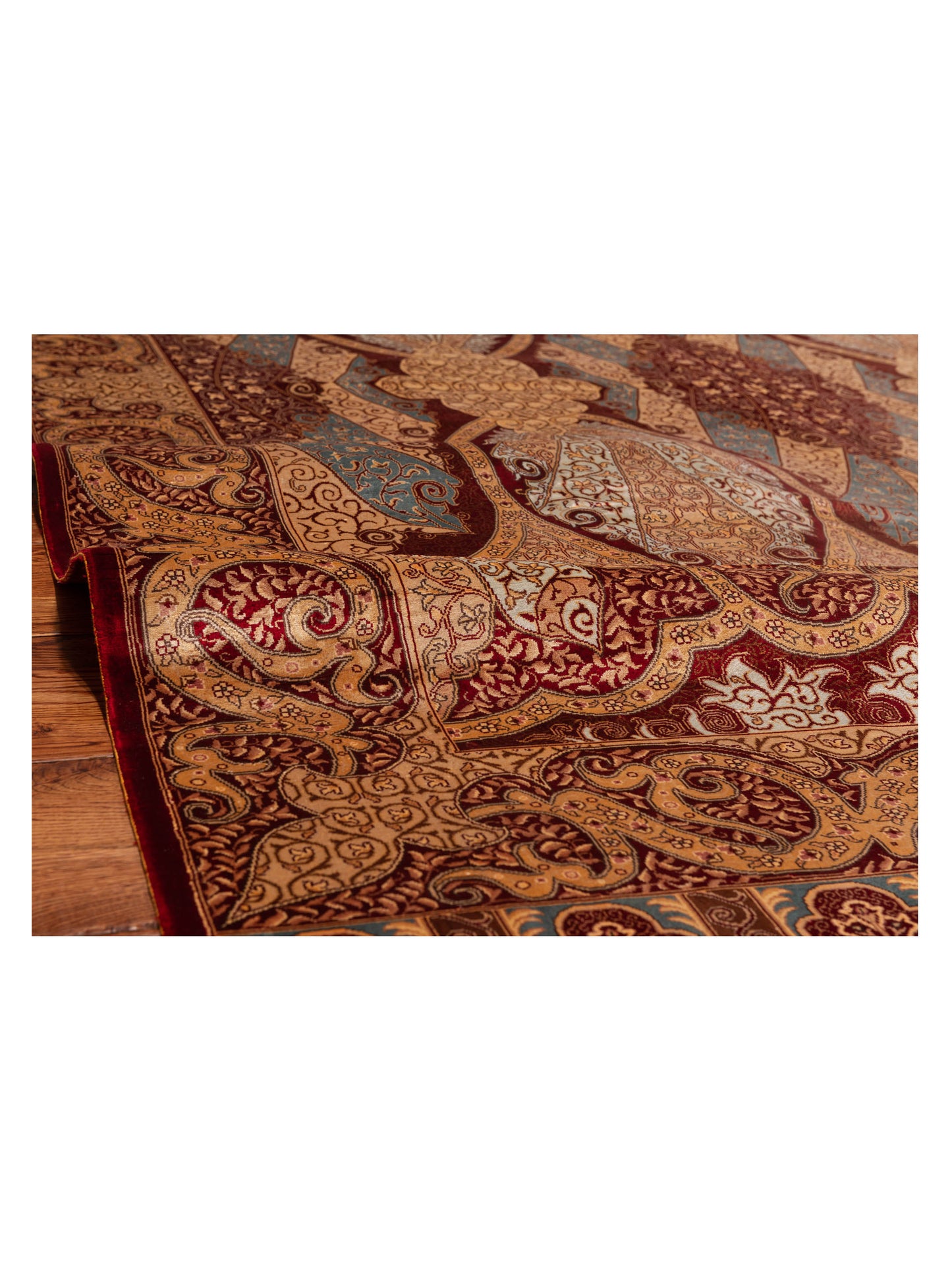 Elegance 135861 Red Beige 6.8x9.11 Hand Knotted Rug