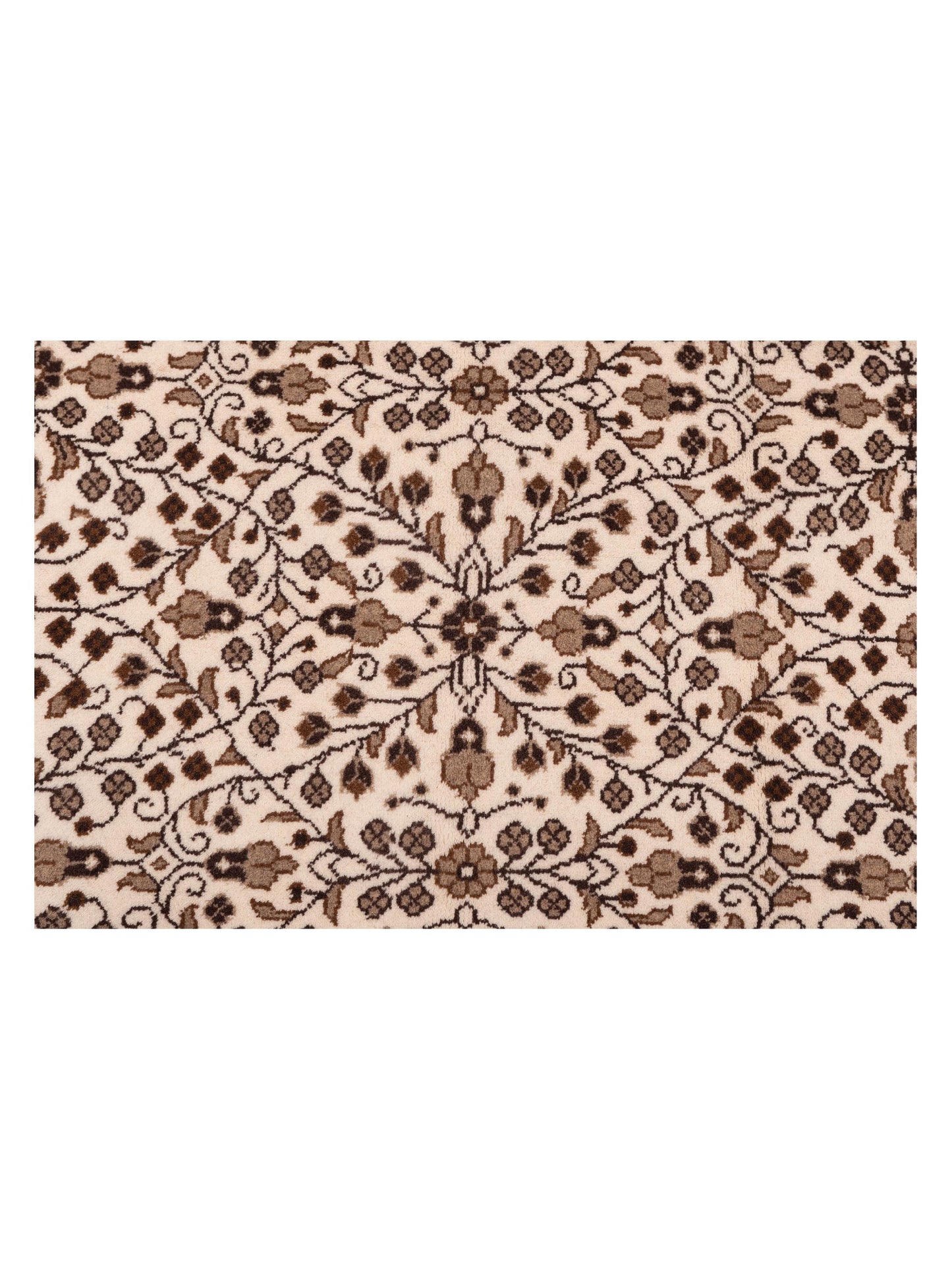 Kayseri 137023 Ivory Brown 9.1x12.2 Hand Knotted Rug