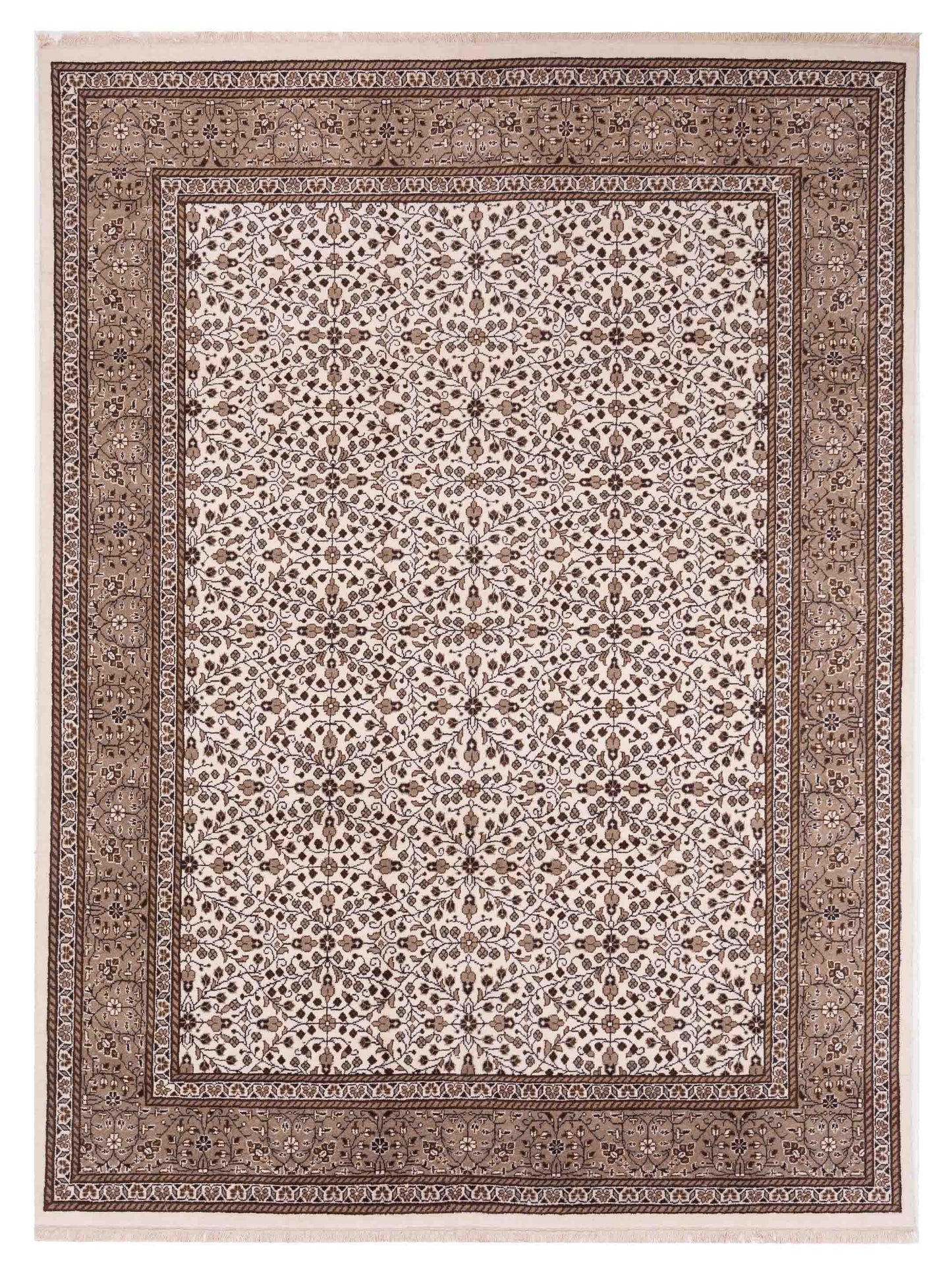Pasha Kayseri Ivory Brown Traditional