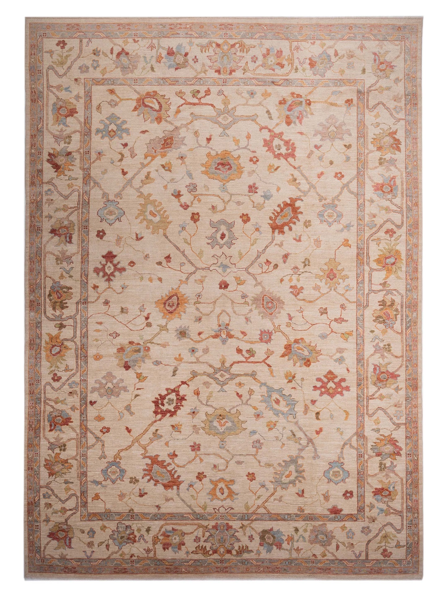 Anadol Angora Oushak Ivory Ivory Traditional