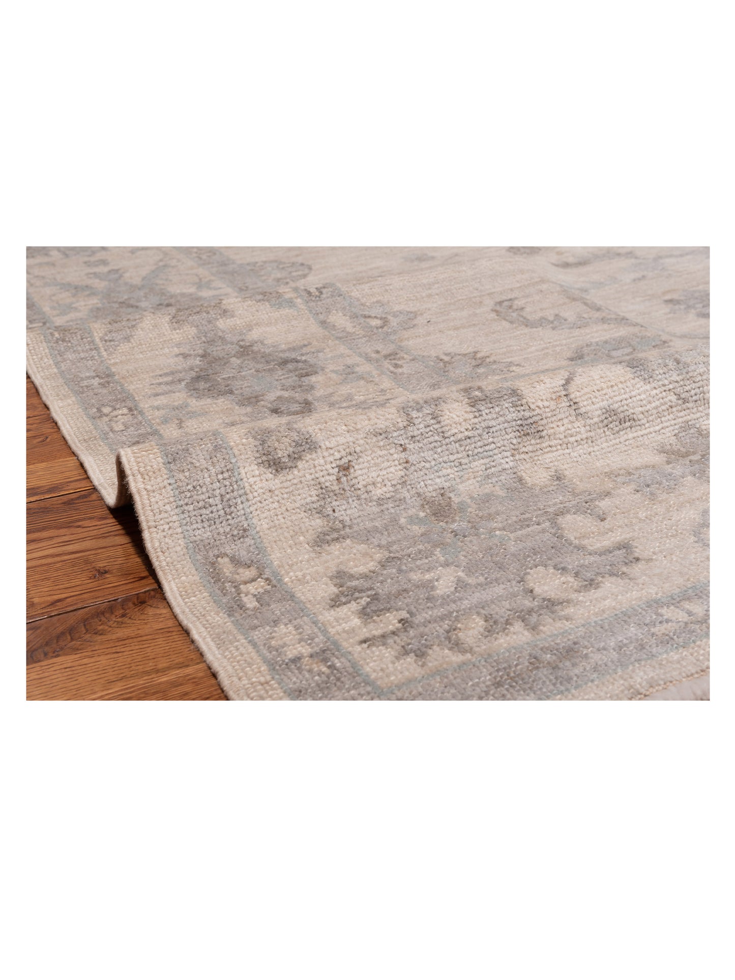 Angora Oushak 139224 Ivory Ivory 8.3x10.2 Hand Knotted Rug