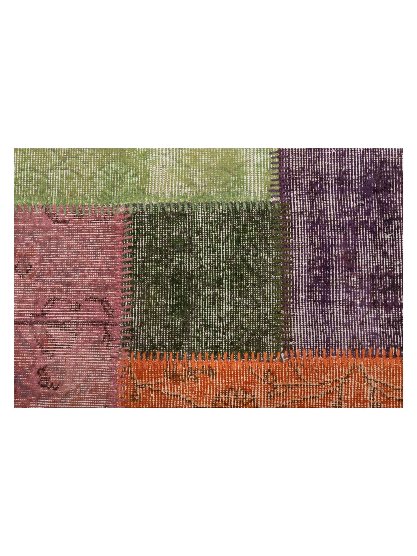 Turkish Vestige Patchwork 140557 Multi 8.1x10 Hand Knotted Rug