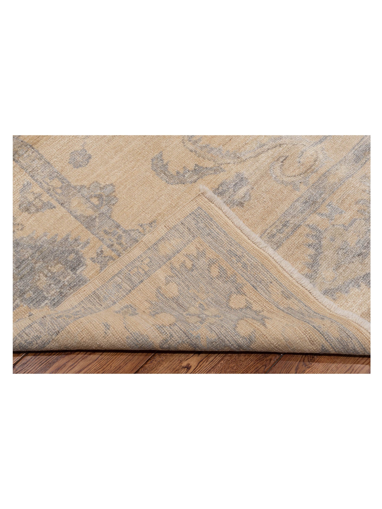 Angora Oushak 141212 Ivory Ivory 8.2x10.2 Hand Knotted Rug
