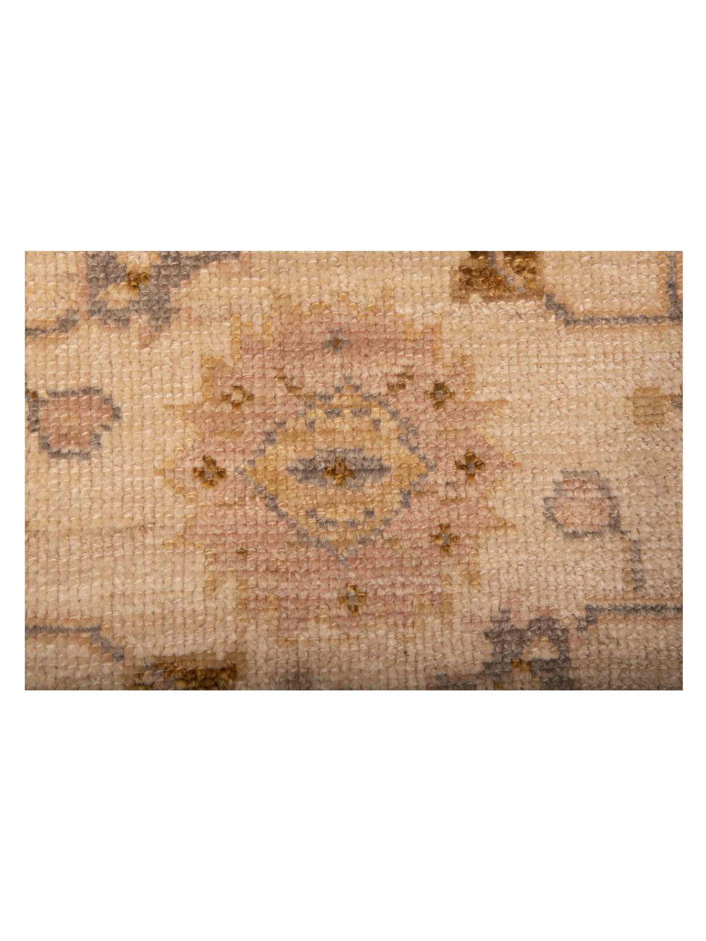 Angora Oushak 141220 Ivory Ivory 2.10x12.7 Hand Knotted Rug