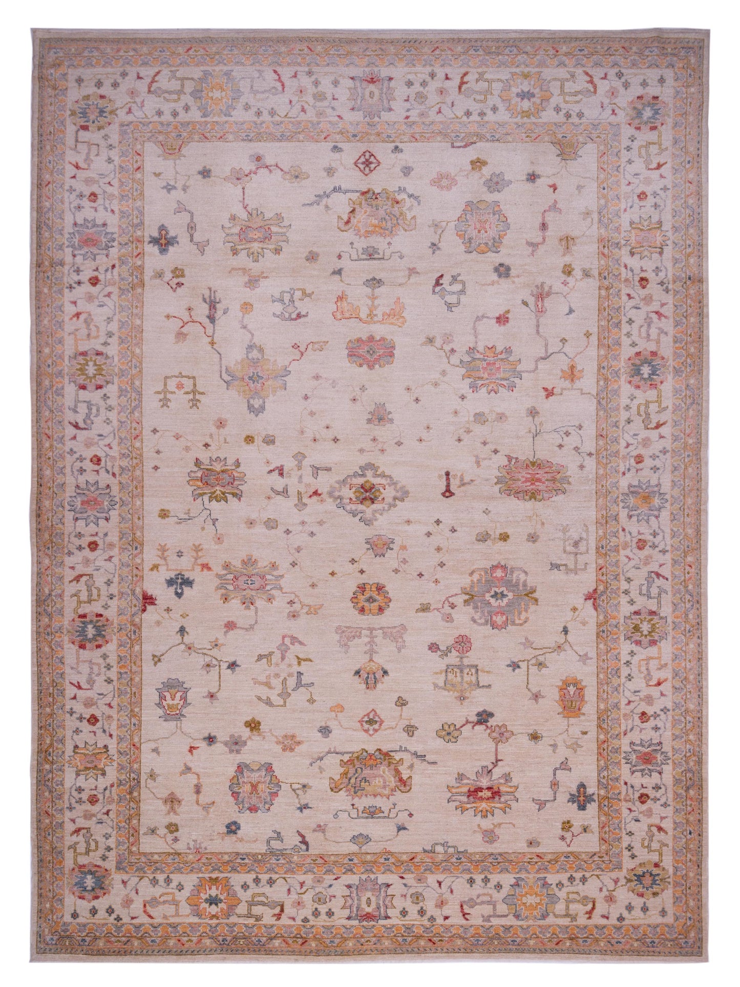Anadol Angora Oushak Ivory Ivory Traditional