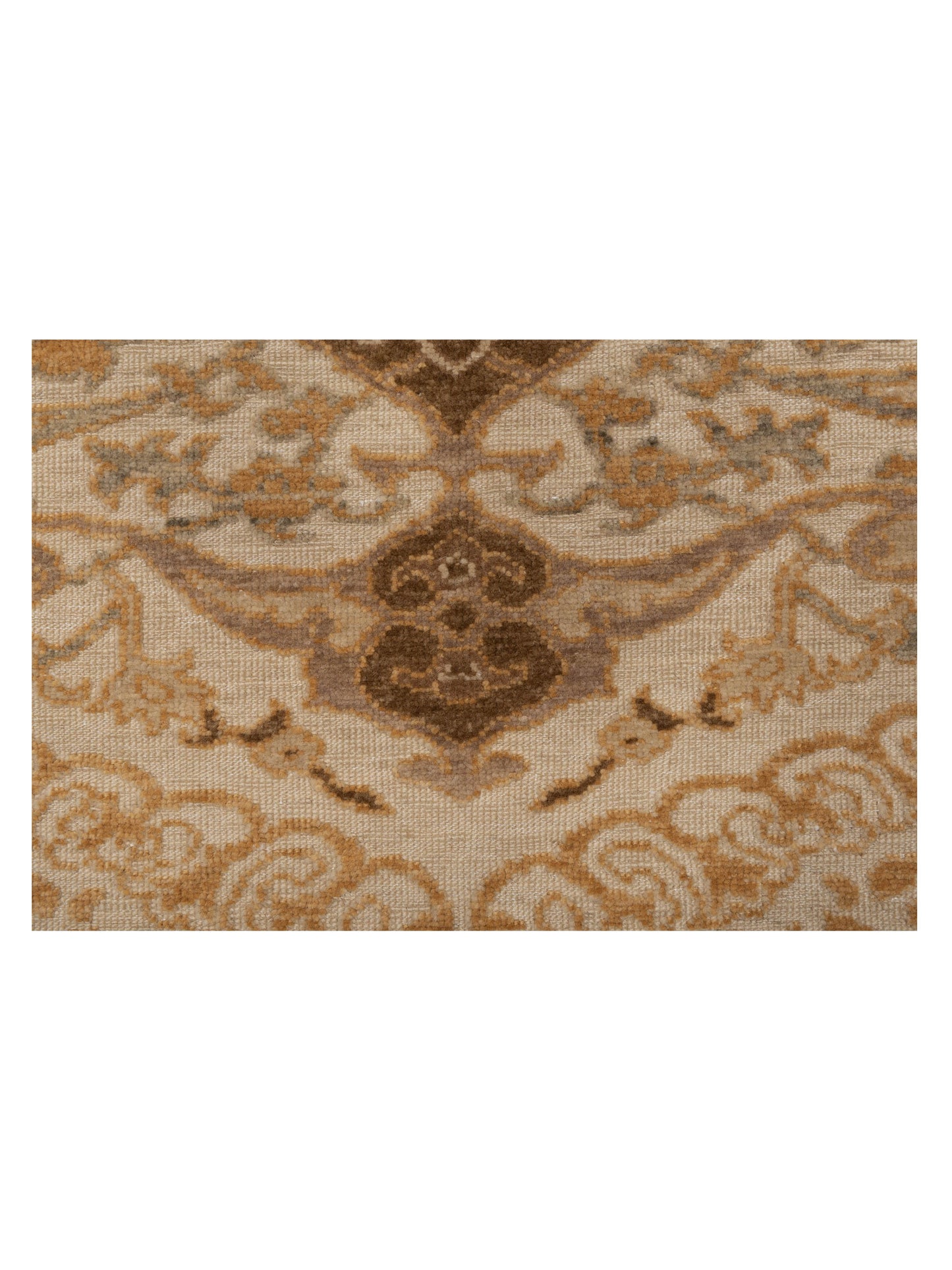 Angora Oushak 141296 Ivory Gold 8.4x9.6 Hand Knotted Rug