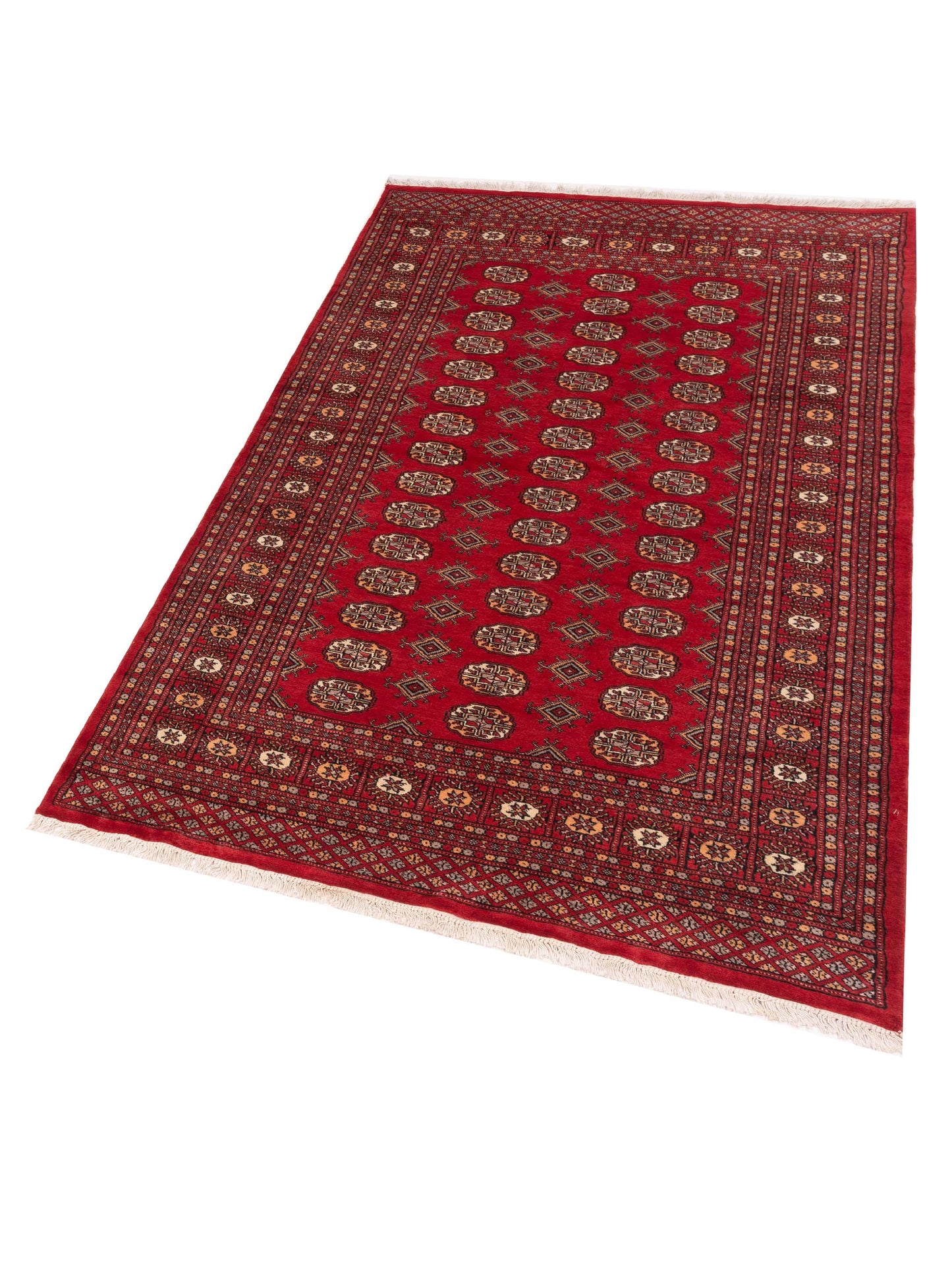 Bokhara 141397 Red Red 5x8.2 Hand Knotted Rug