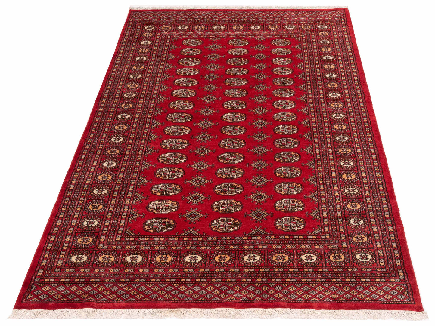 Bokhara 141397 Red Red 5x8.2 Hand Knotted Rug