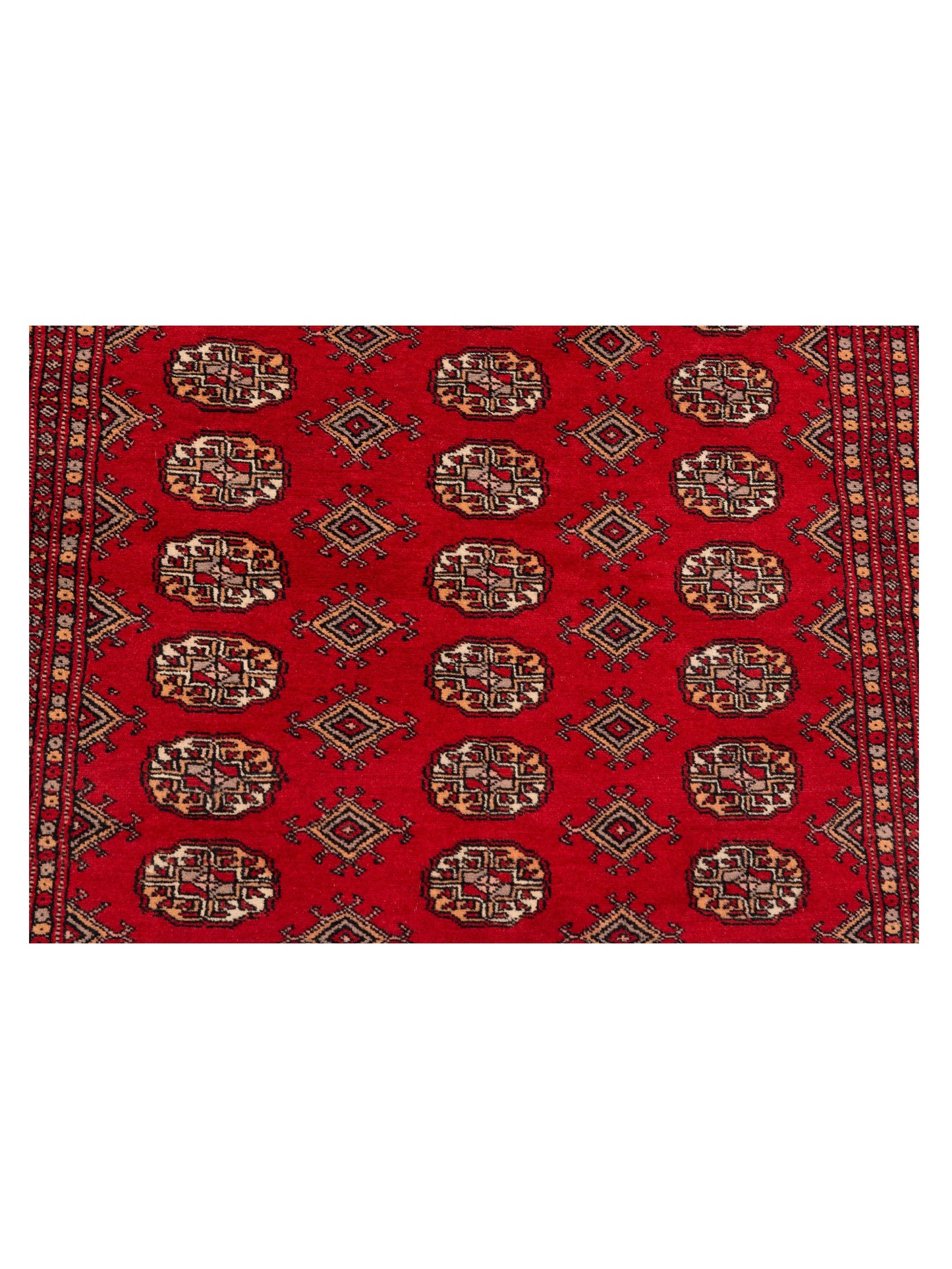 Bokhara 141397 Red Red 5x8.2 Hand Knotted Rug
