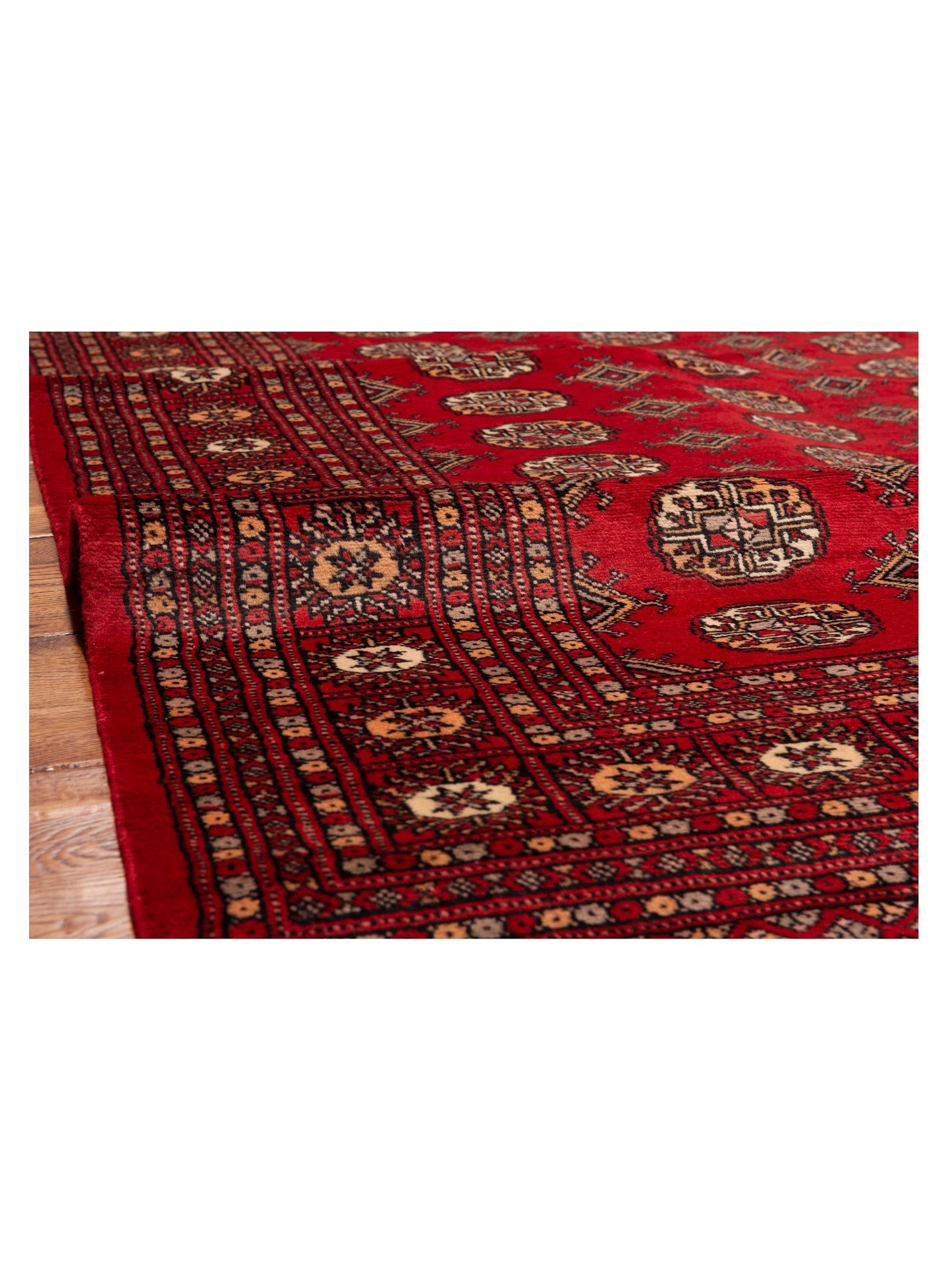 Bokhara 141397 Red Red 5x8.2 Hand Knotted Rug