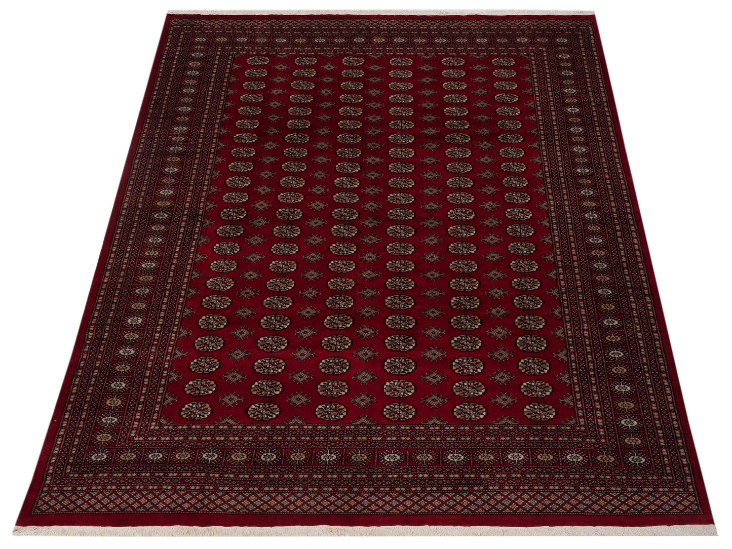 Bokhara 141422 Red Red 9.1x11.11 Hand Knotted Rug