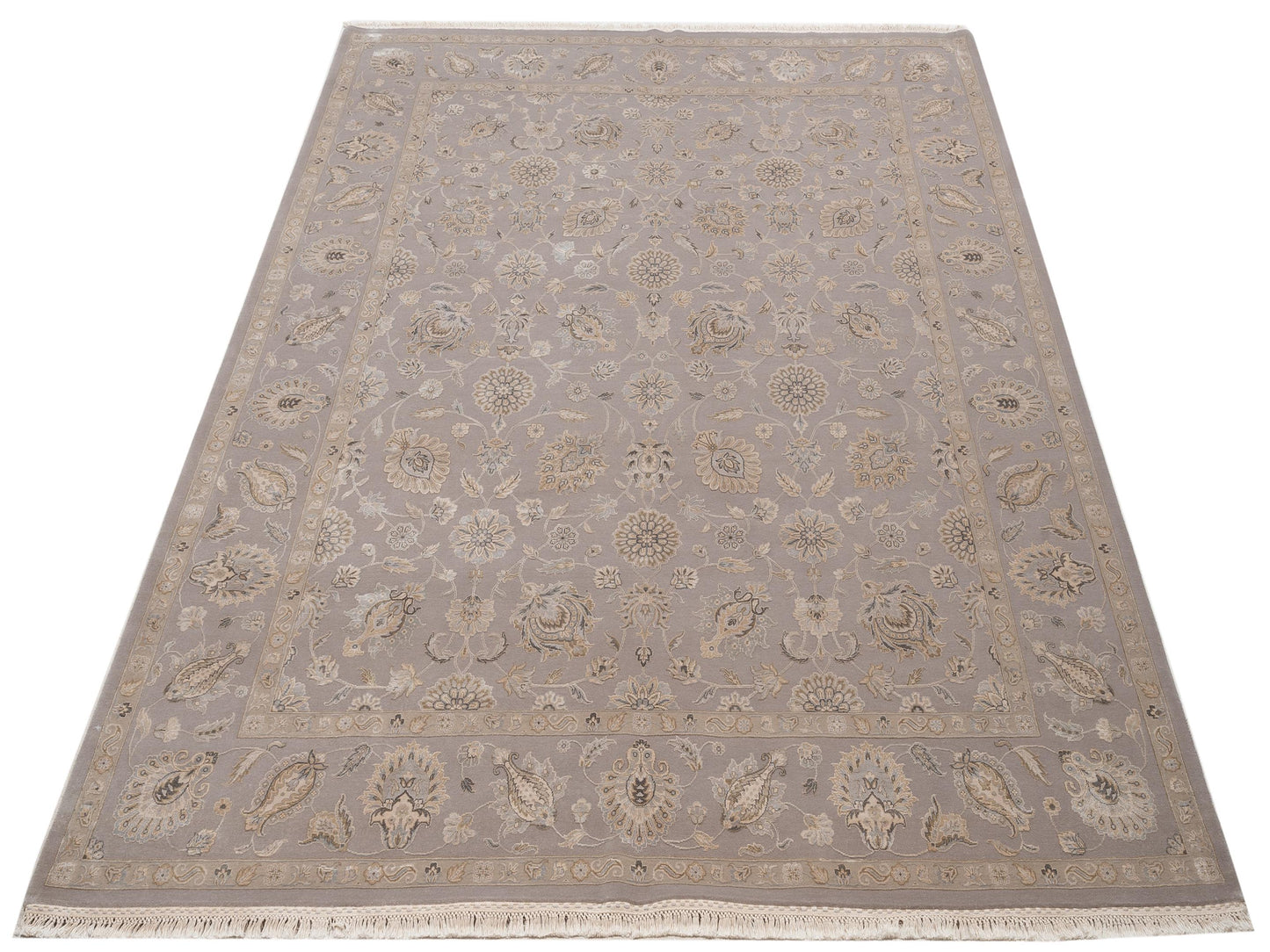 Imperial Silk 141441 Silver 8x10.1 Hand Knotted Rug