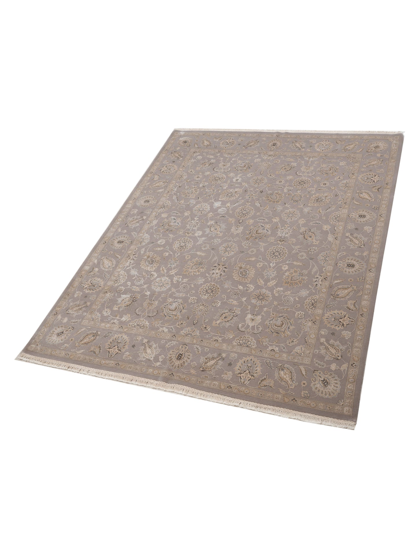 Imperial Silk 141441 Silver 8x10.1 Hand Knotted Rug