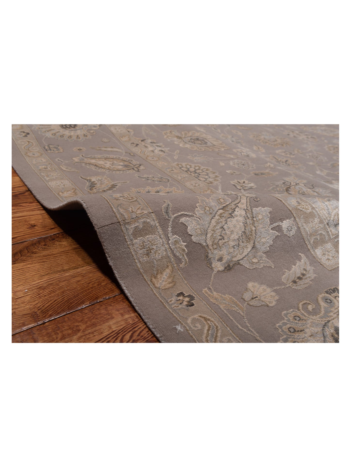 Imperial Silk 141441 Silver 8x10.1 Hand Knotted Rug