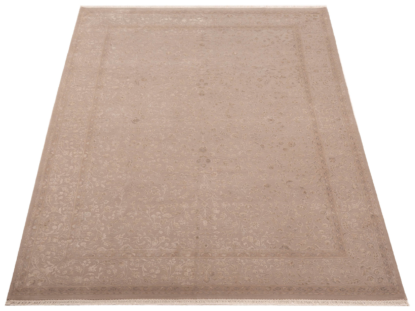 Imperial Silk 141448 Gray 9.2x12.2 Hand Knotted Rug