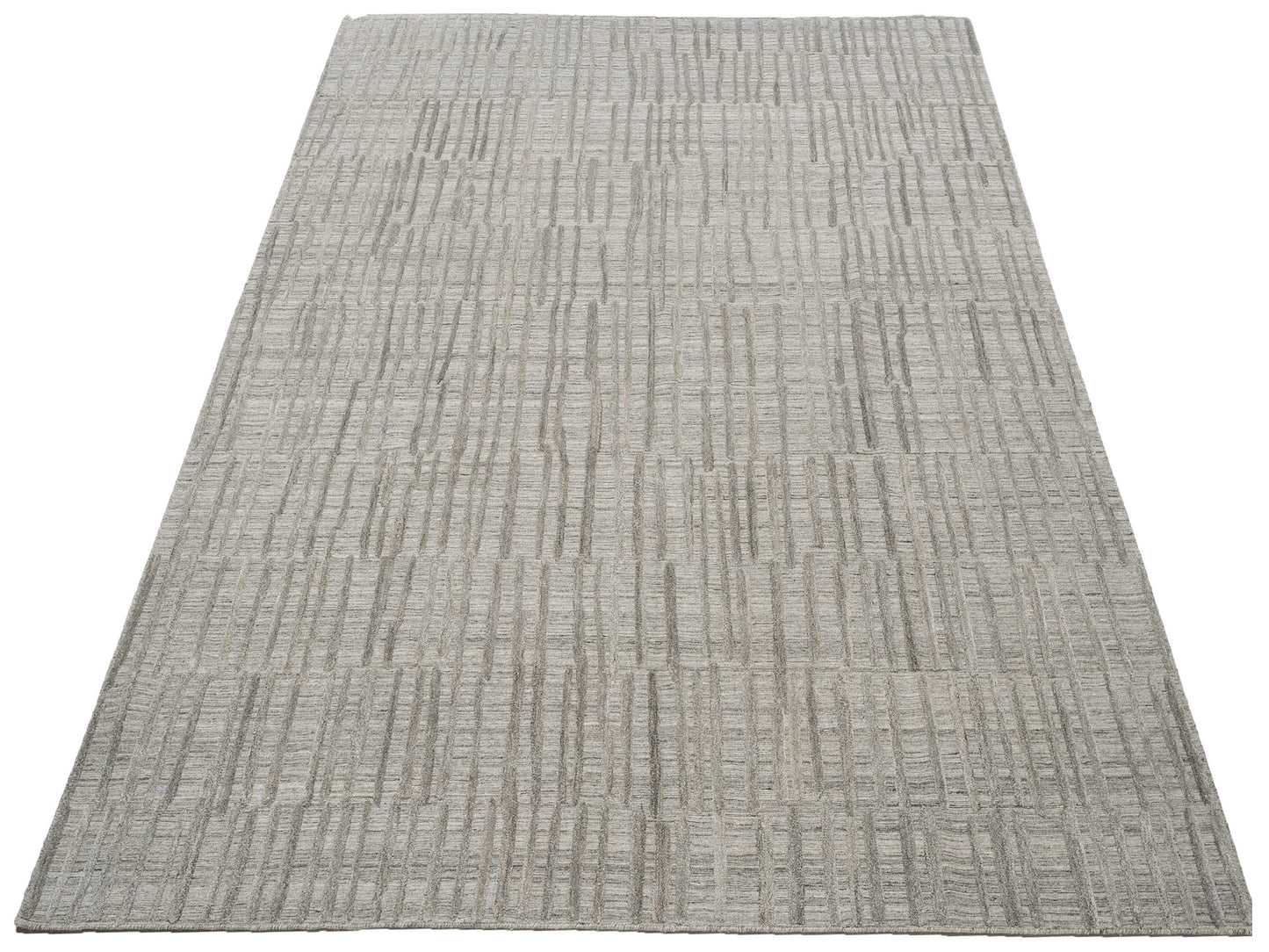 Himalayan 142558 Silver 7.11x10 Hand Knotted Rug