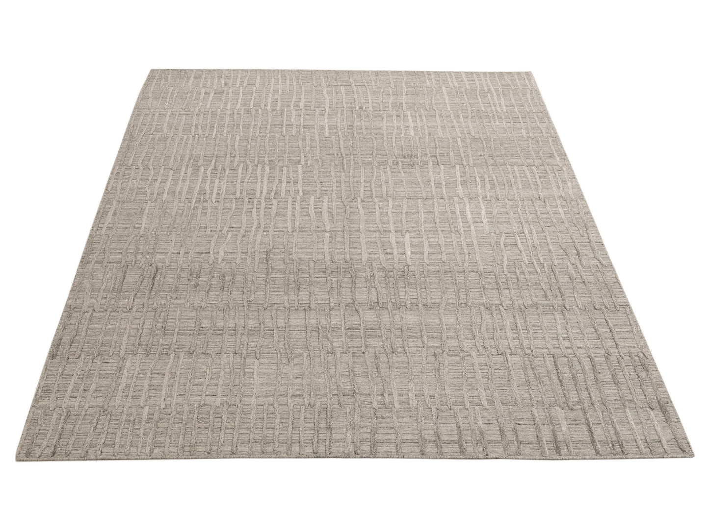 Himalayan 142562 Silver Silver 8x10.2 Hand Knotted Rug