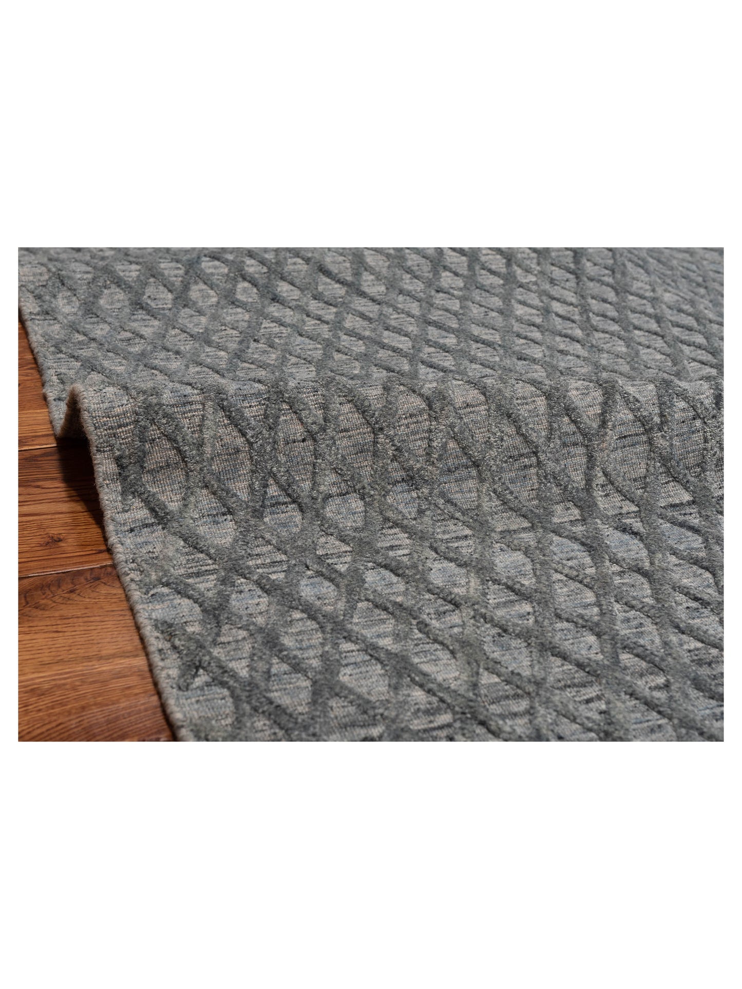 Himalayan 142600 Blue Gray 4.1x6.1 Hand Knotted Rug