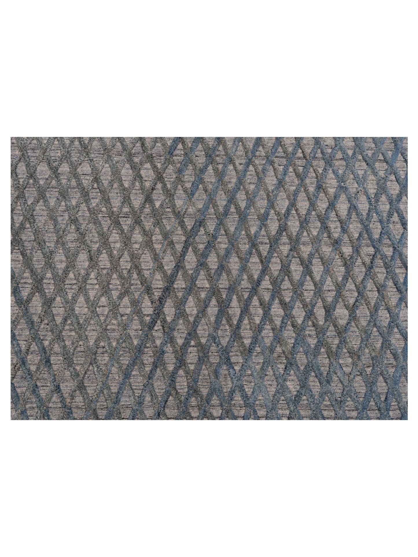 Himalayan 142603 Gray Blue Gray Blue 6.1x8.10 Hand Knotted Rug