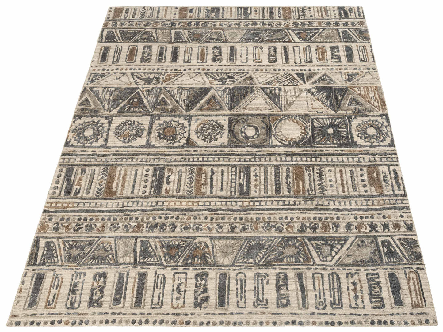 Himalayan 142610 Silver Gray 8.2x9.9 Hand Knotted Rug