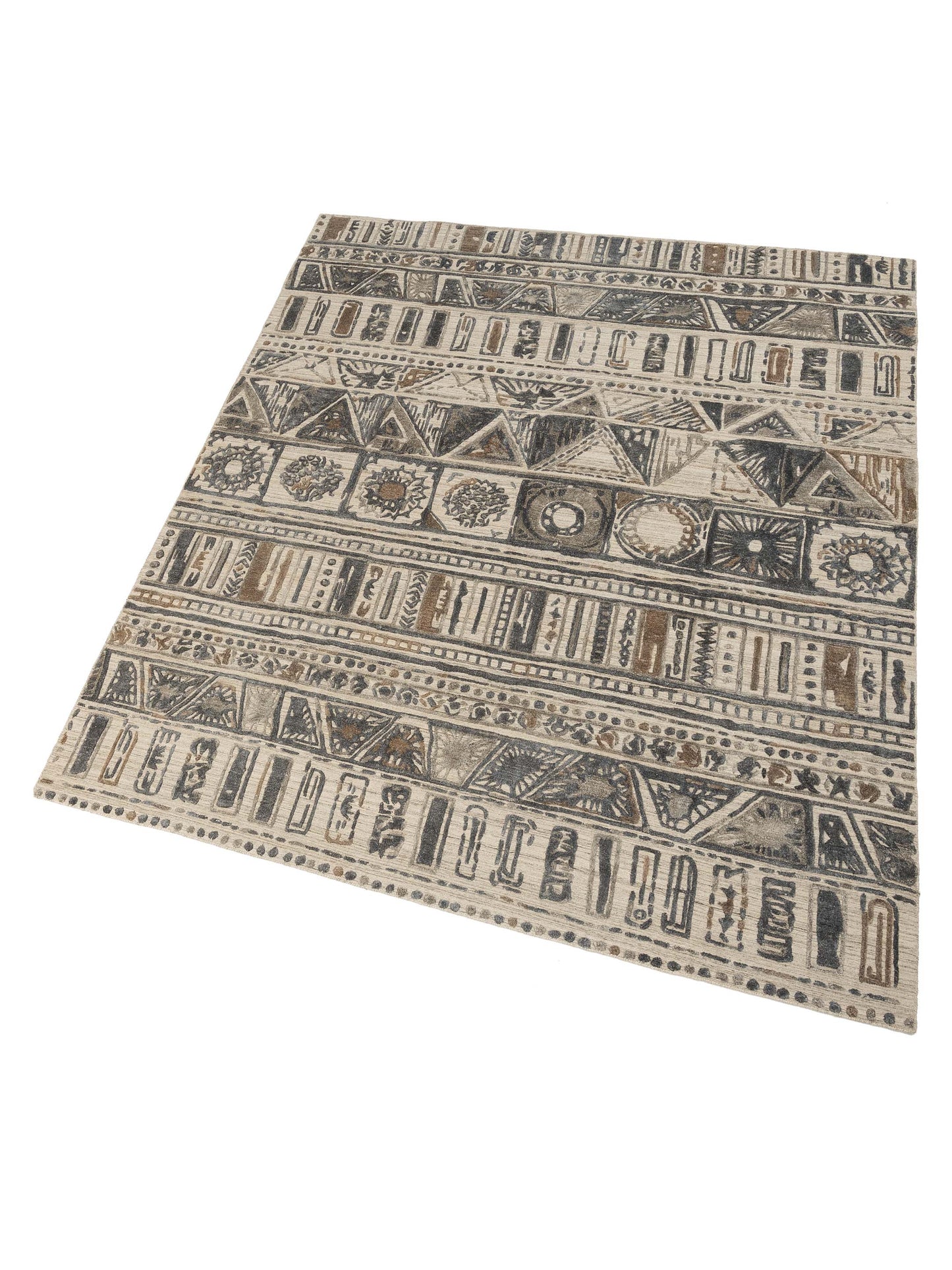 Himalayan 142610 Silver Gray 8.2x9.9 Hand Knotted Rug
