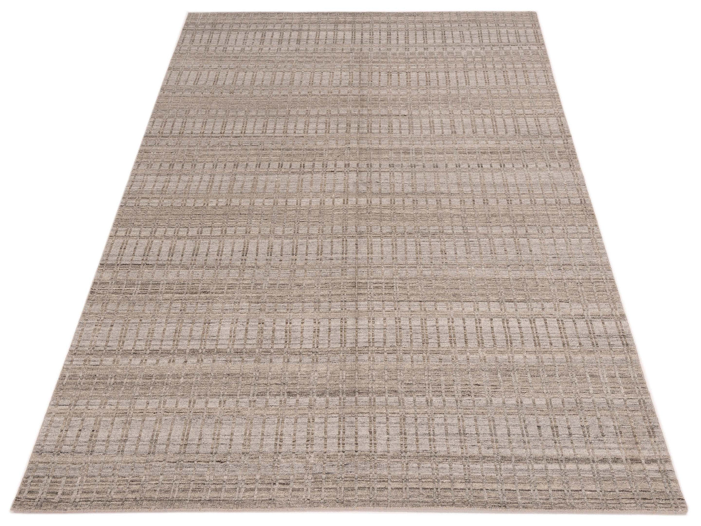 Himalayan 142650 Silver Silver 6x9 Hand Knotted Rug