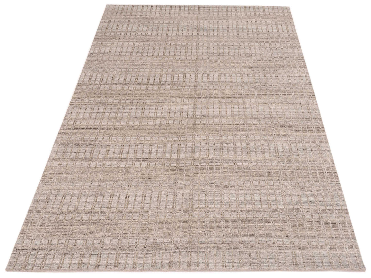 Himalayan 142653 Silver Silver 6x9 Hand Knotted Rug