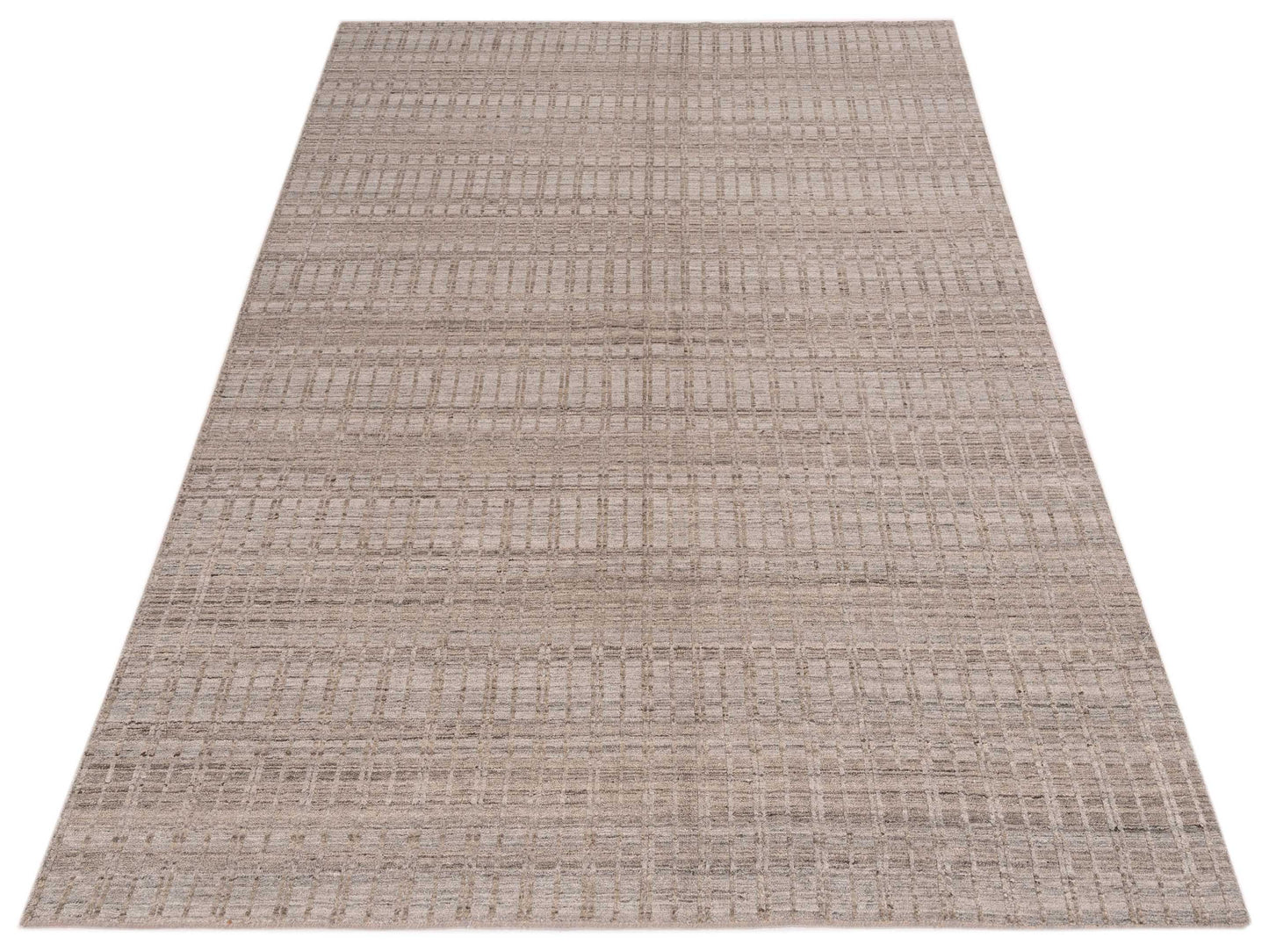 Himalayan 142655 Silver Silver 6x9.1 Hand Knotted Rug