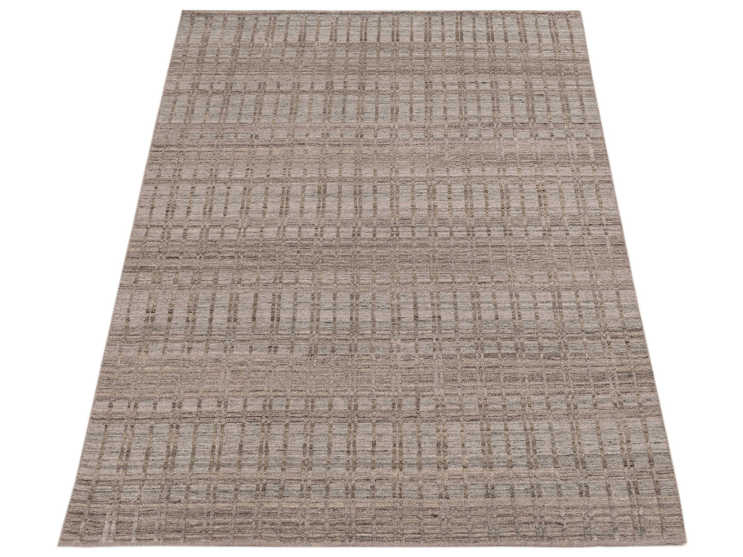 Himalayan 142681 Silver 4.1x6 Hand Knotted Rug