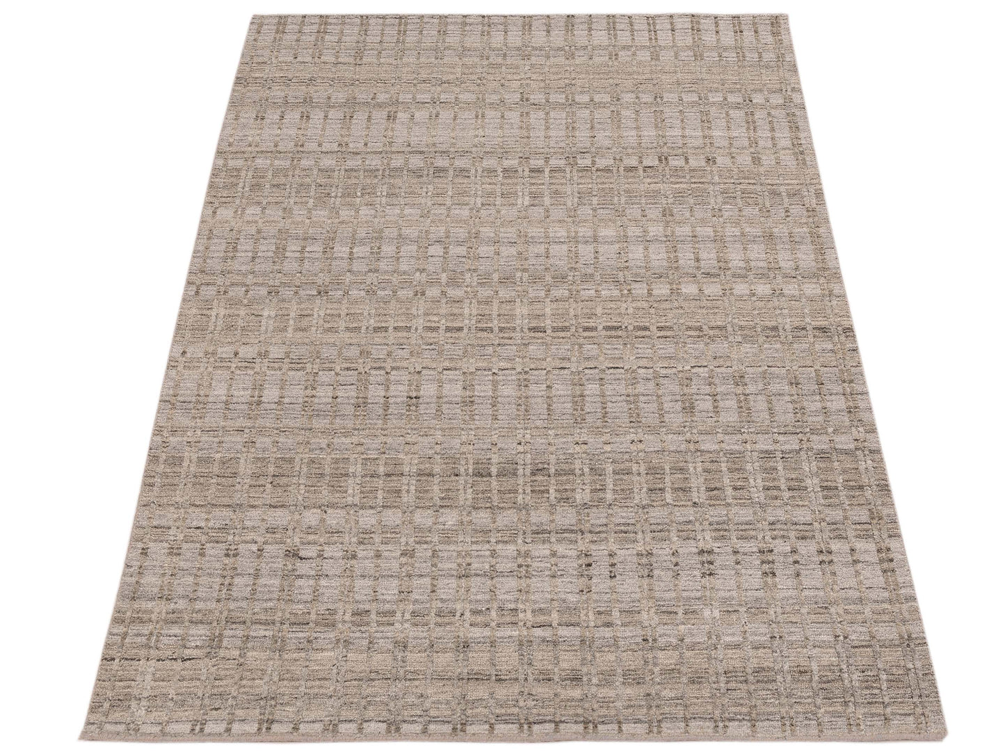 Himalayan 142696 Silver 4.1x6 Hand Knotted Rug