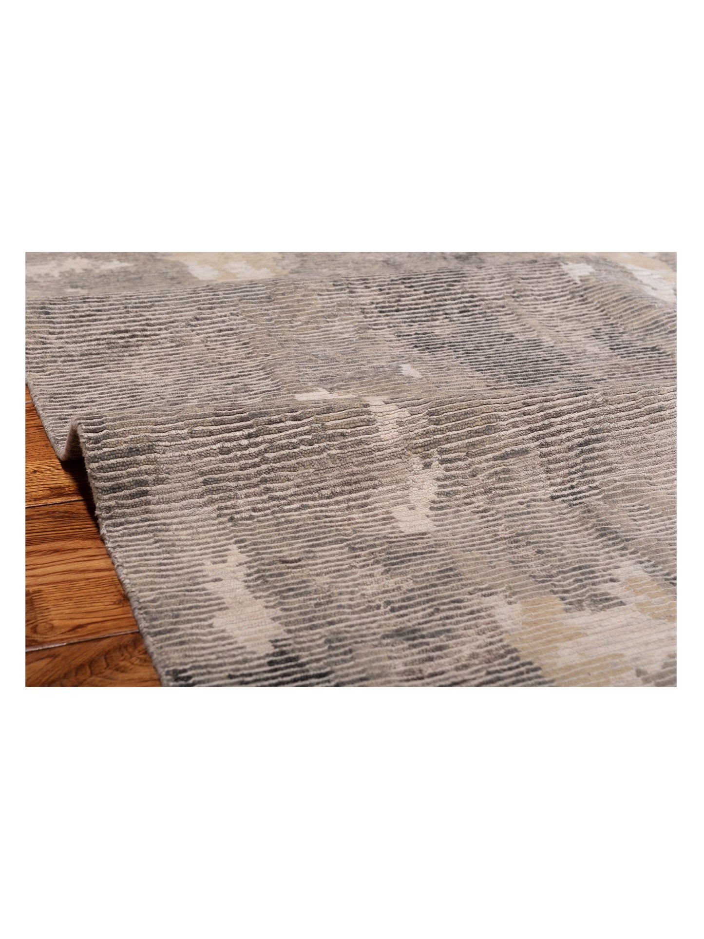 Tibetino 142711 Gray Gray 9x11.8 Hand Knotted Rug