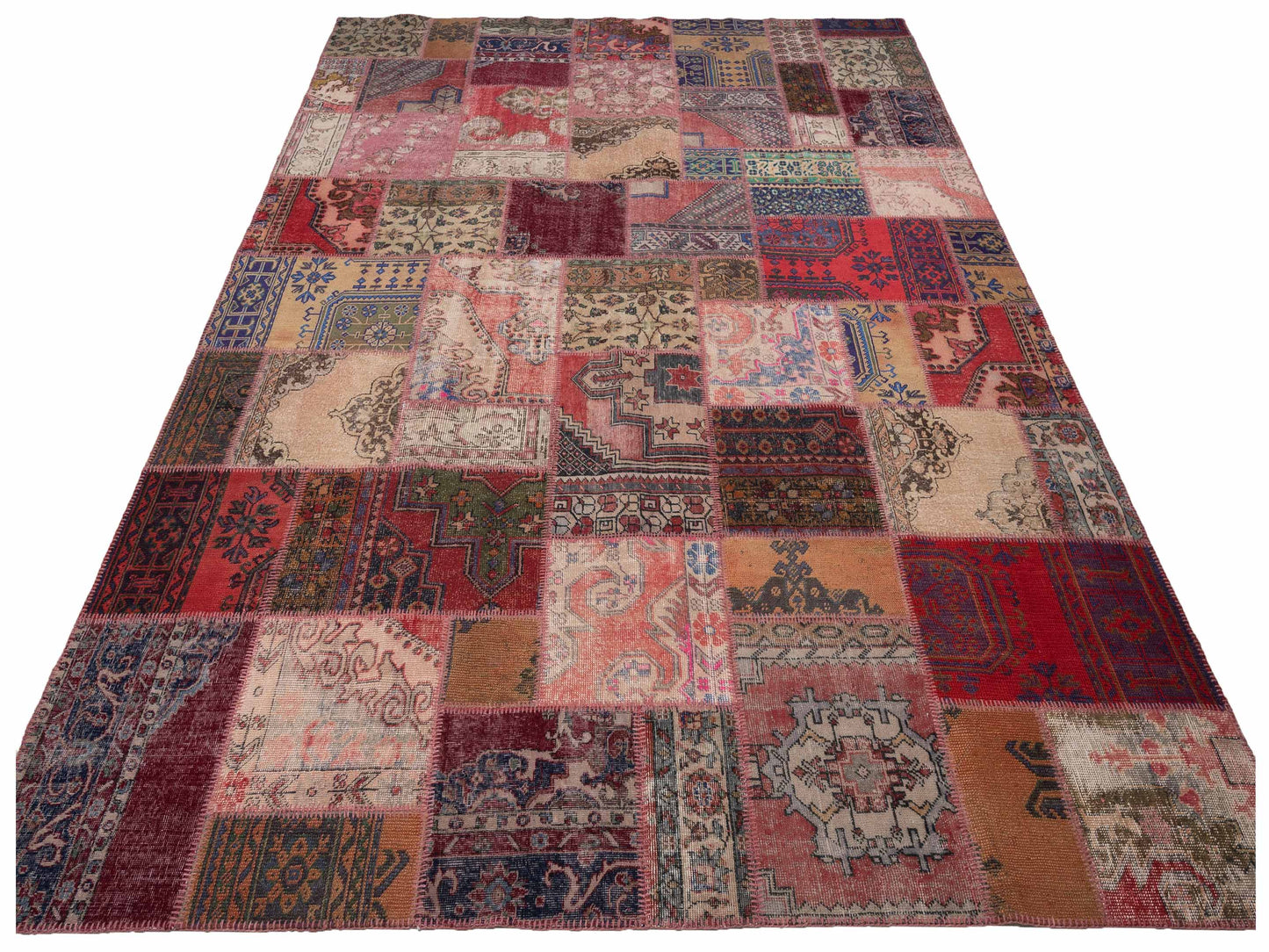 Turkish Vestige Patchwork 142737 Multi 10x14 Hand Knotted Rug
