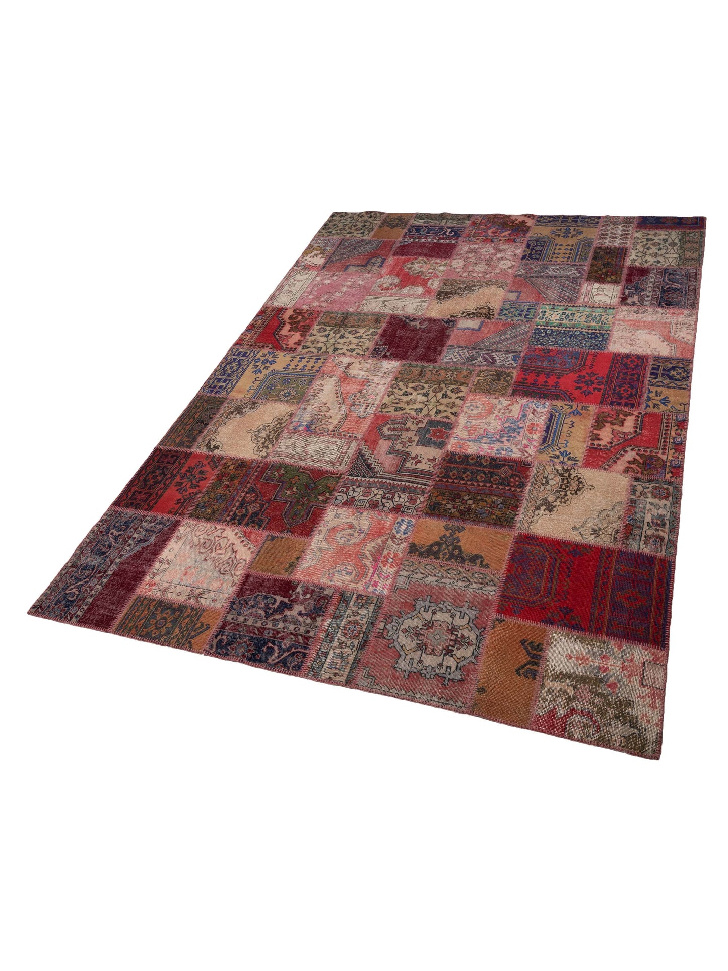 Turkish Vestige Patchwork 142737 Multi 10x14 Hand Knotted Rug