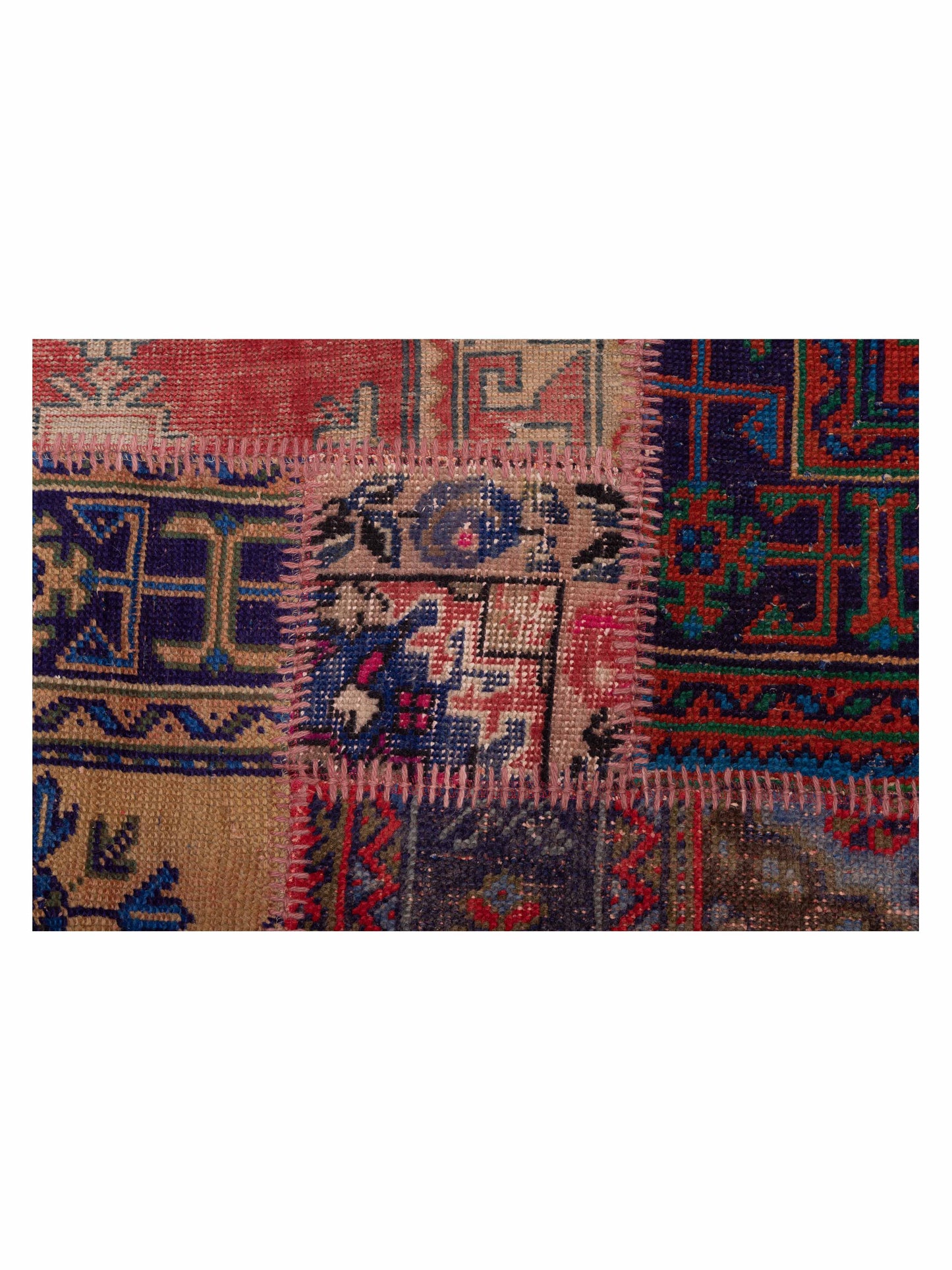 Turkish Vestige Patchwork 142740 Multi 8.1x10 Hand Knotted Rug
