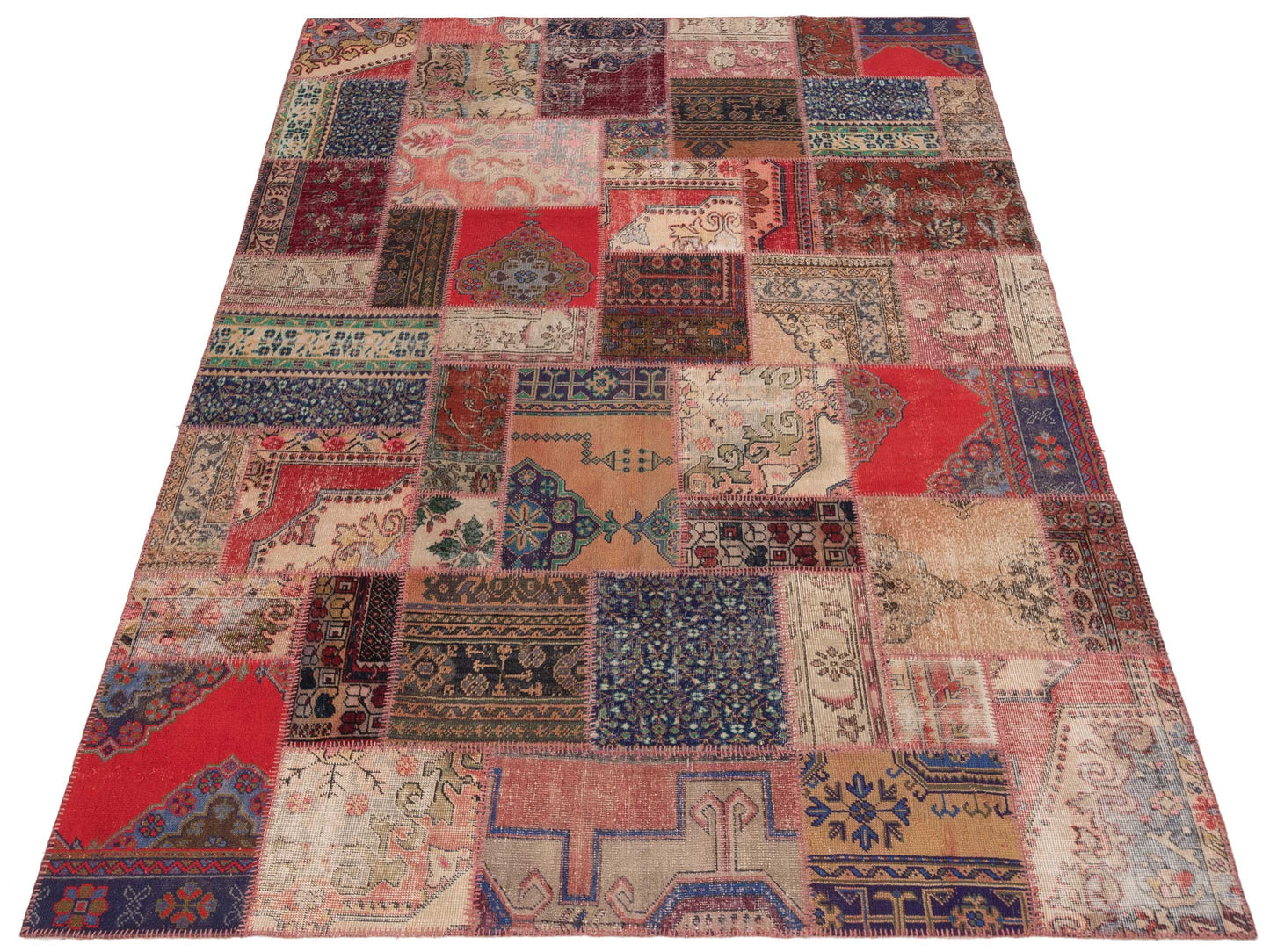 Turkish Vestige Patchwork 142741 Multi 9x12 Hand Knotted Rug