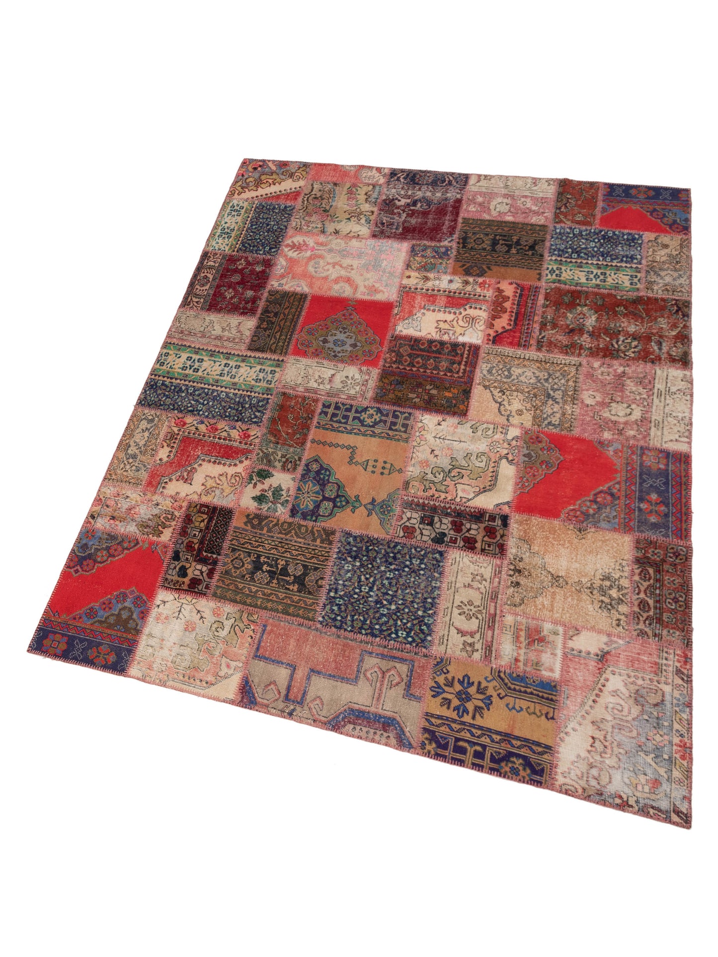 Turkish Vestige Patchwork 142741 Multi 9x12 Hand Knotted Rug